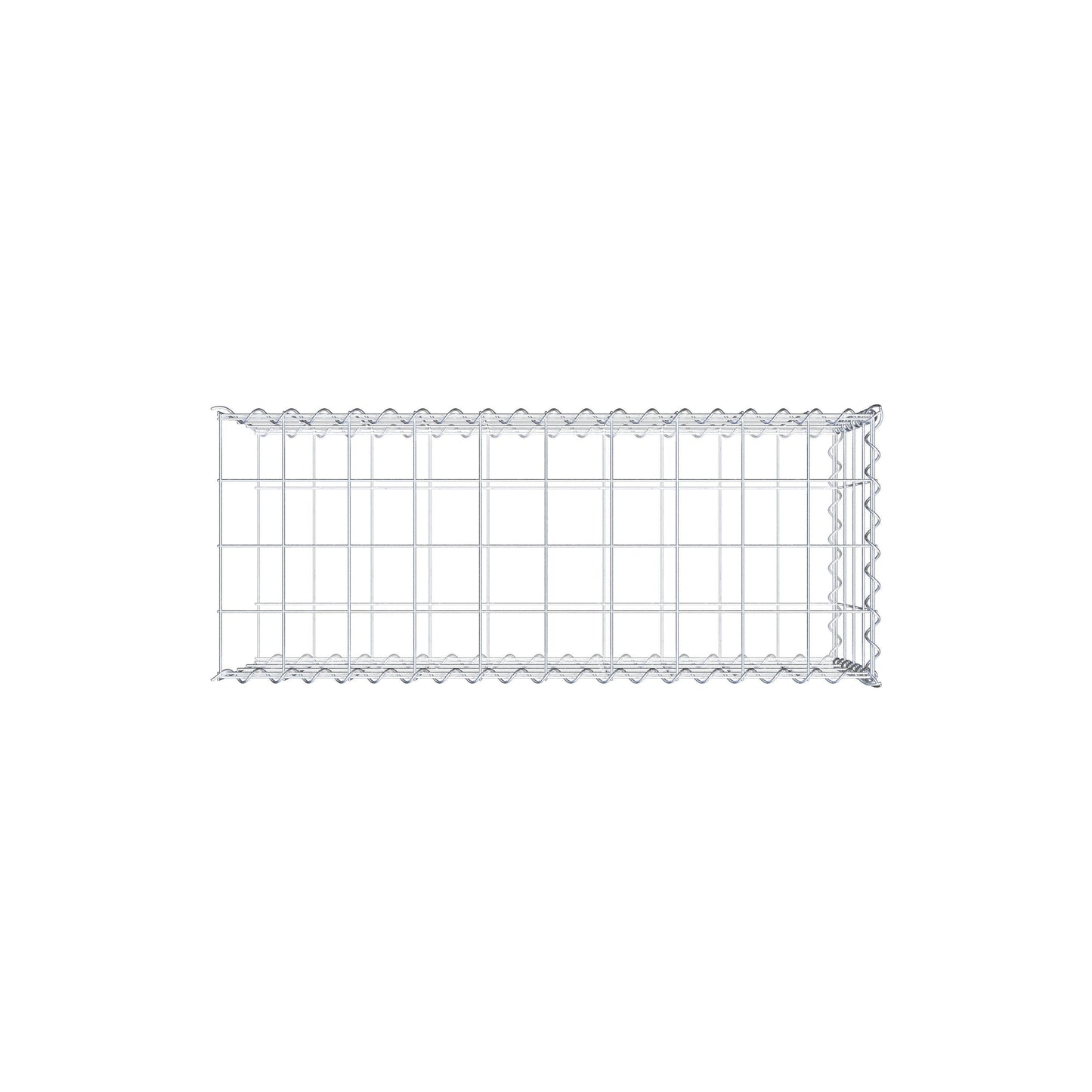 Add-on schanskorf type 2 100 cm x 40 cm x 40 cm (L x H x D), maaswijdte 10 cm x 10 cm, spiraal