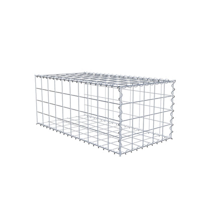 Gabion rapporté type 2 100 cm x 40 cm x 50 cm (L x H x P), mailles 10 cm x 10 cm, spirale