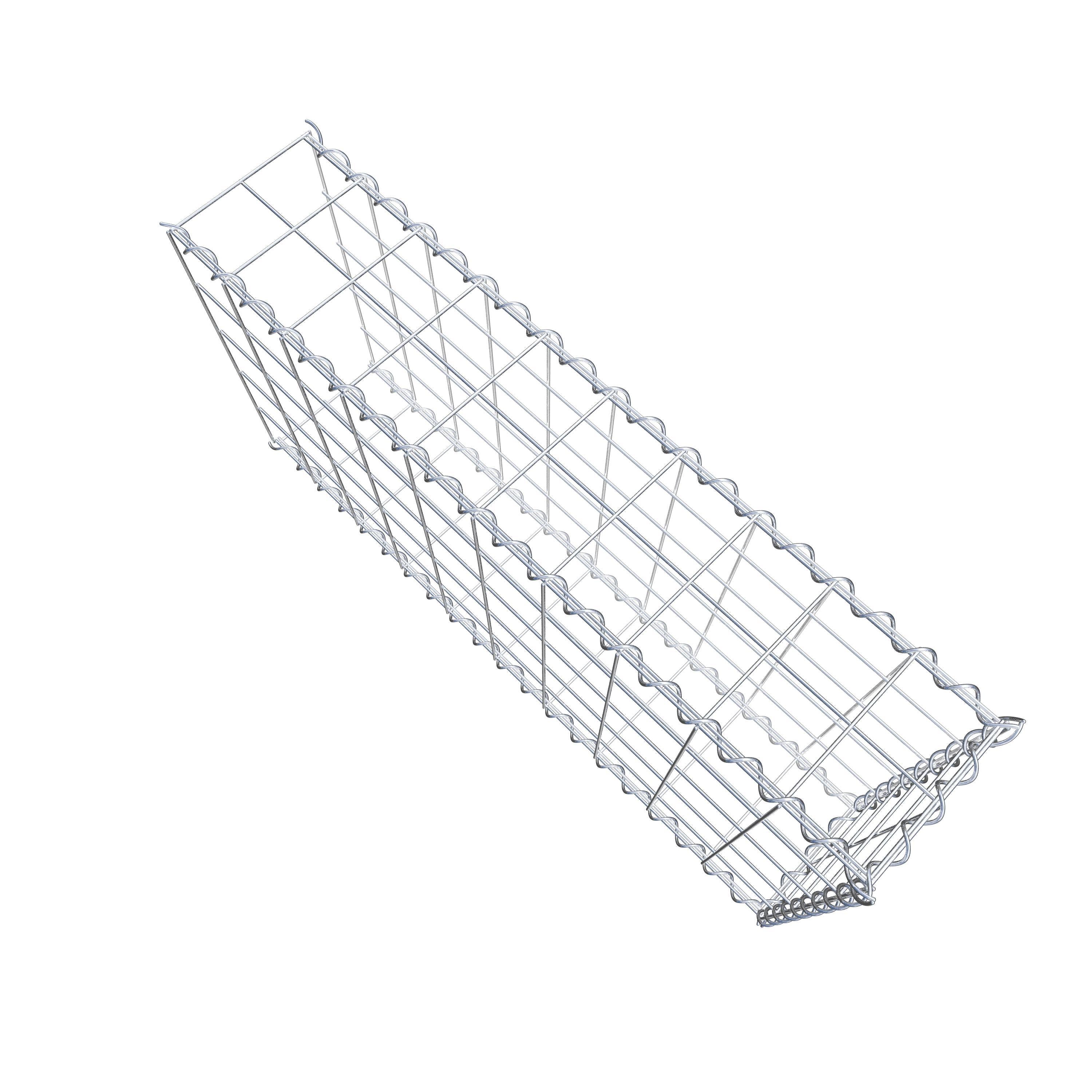 Grown-on gabion type 2 100 cm x 50 cm x 20 cm (L x H x D), mesh size 10 cm x 10 cm, spiral