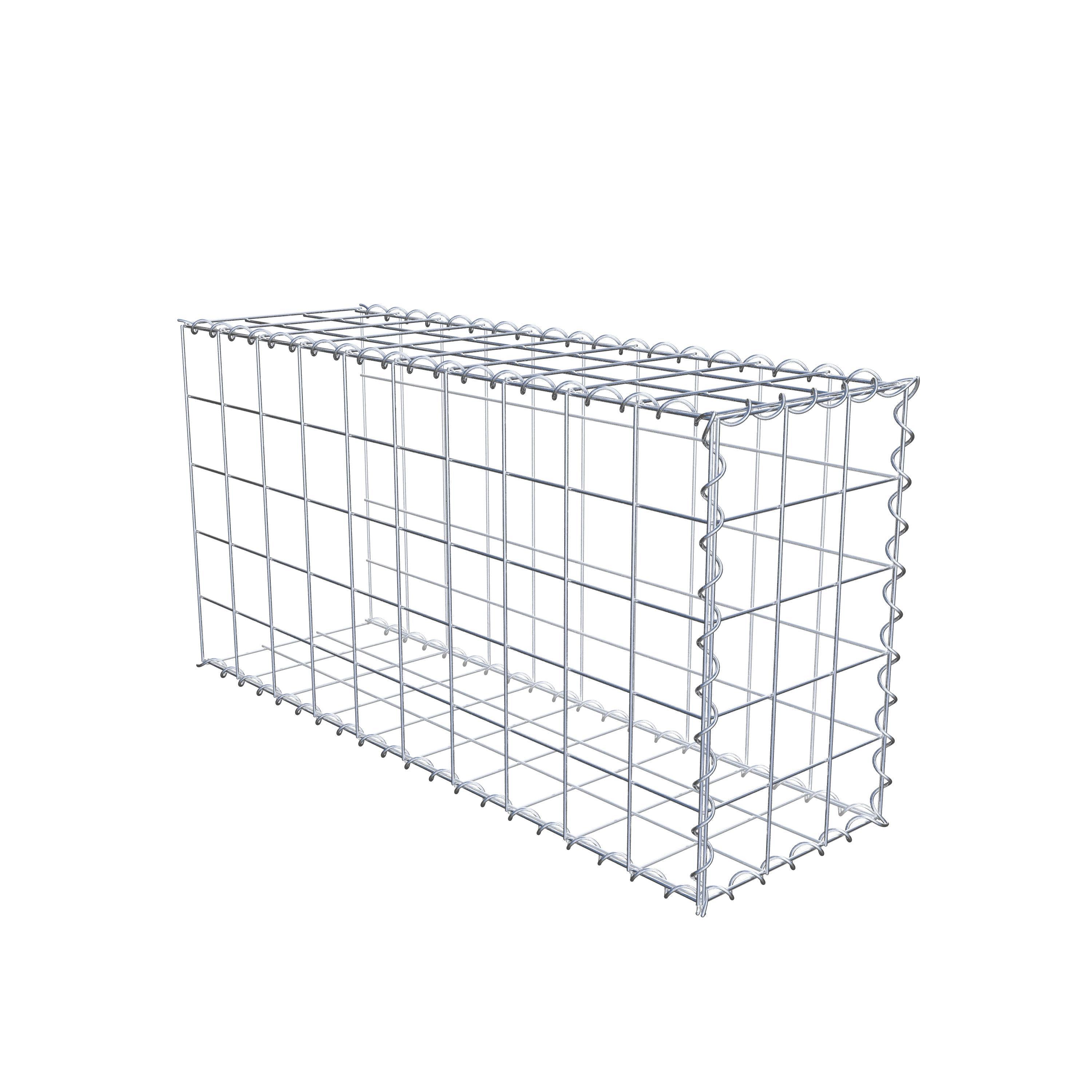 Grown-on gabion type 2 100 cm x 50 cm x 30 cm (L x H x D), mesh size 10 cm x 10 cm, spiral