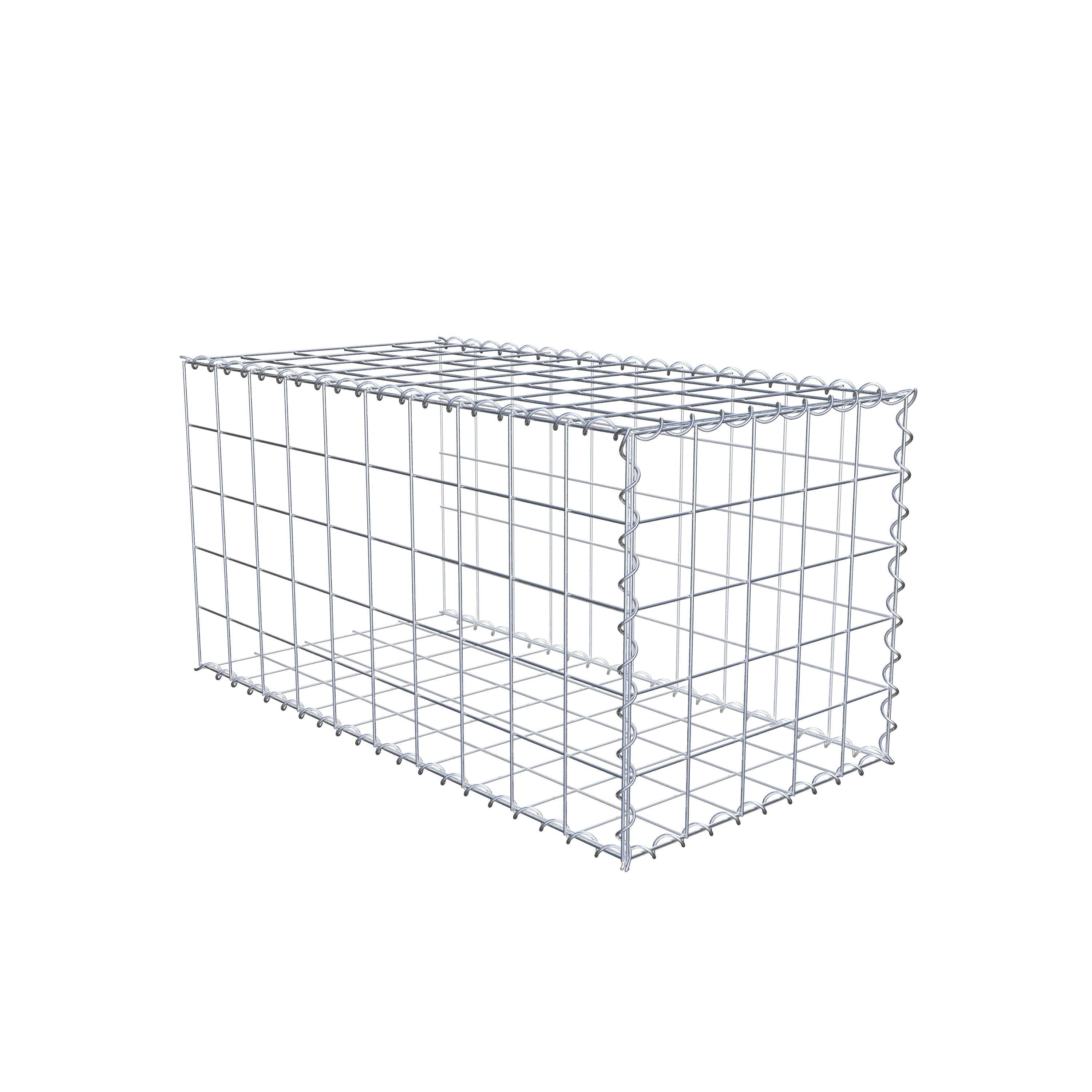 Grown-on gabion type 2 100 cm x 50 cm x 50 cm (L x H x D), mesh size 10 cm x 10 cm, spiral