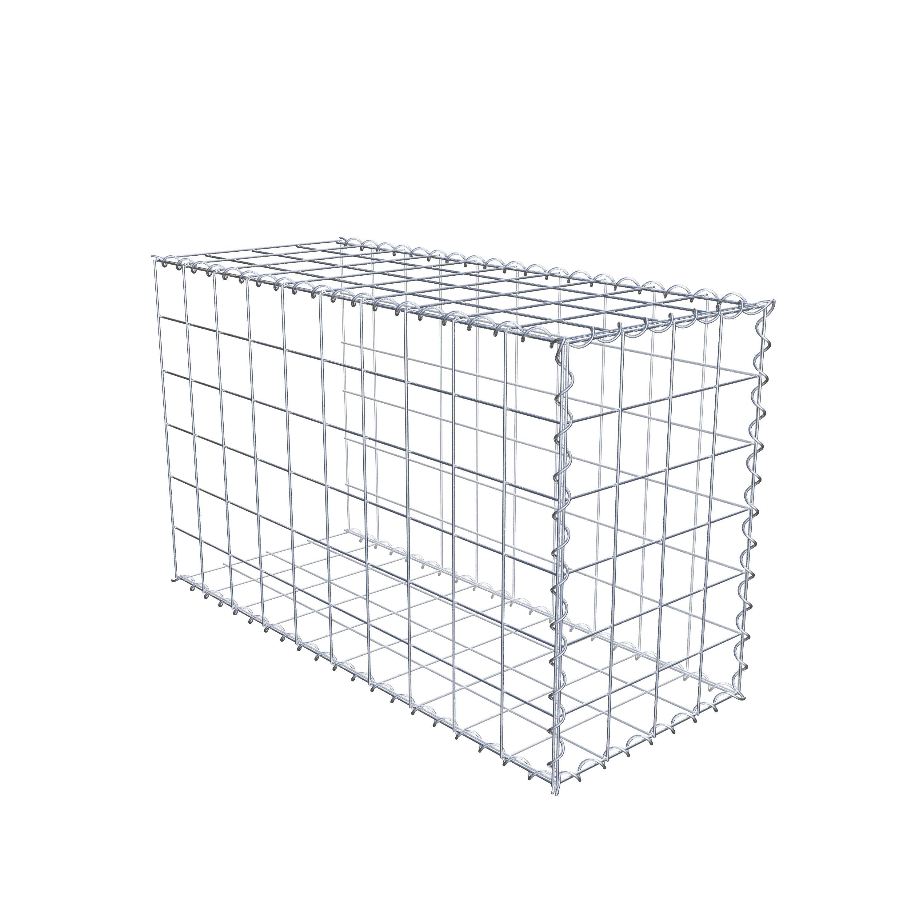 Grown-on gabion type 2 100 cm x 60 cm x 40 cm (L x H x D), mesh size 10 cm x 10 cm, spiral