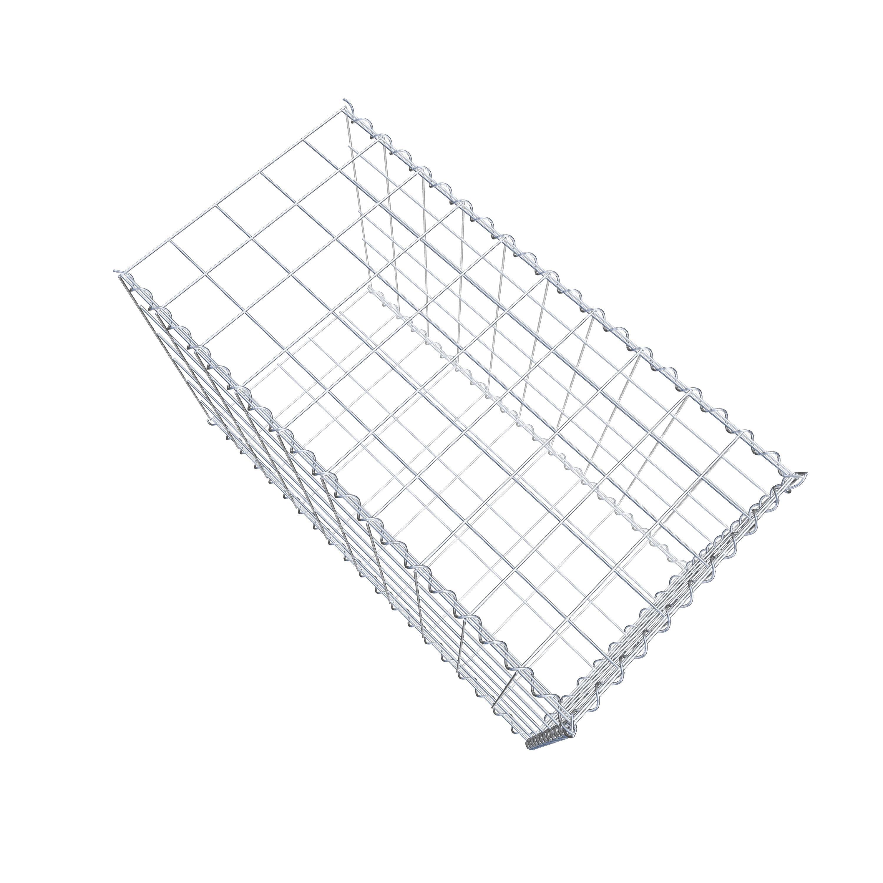 Gavión complementario tipo 2 100 cm x 60 cm x 50 cm (L x A x P), malla 10 cm x 10 cm, espiral