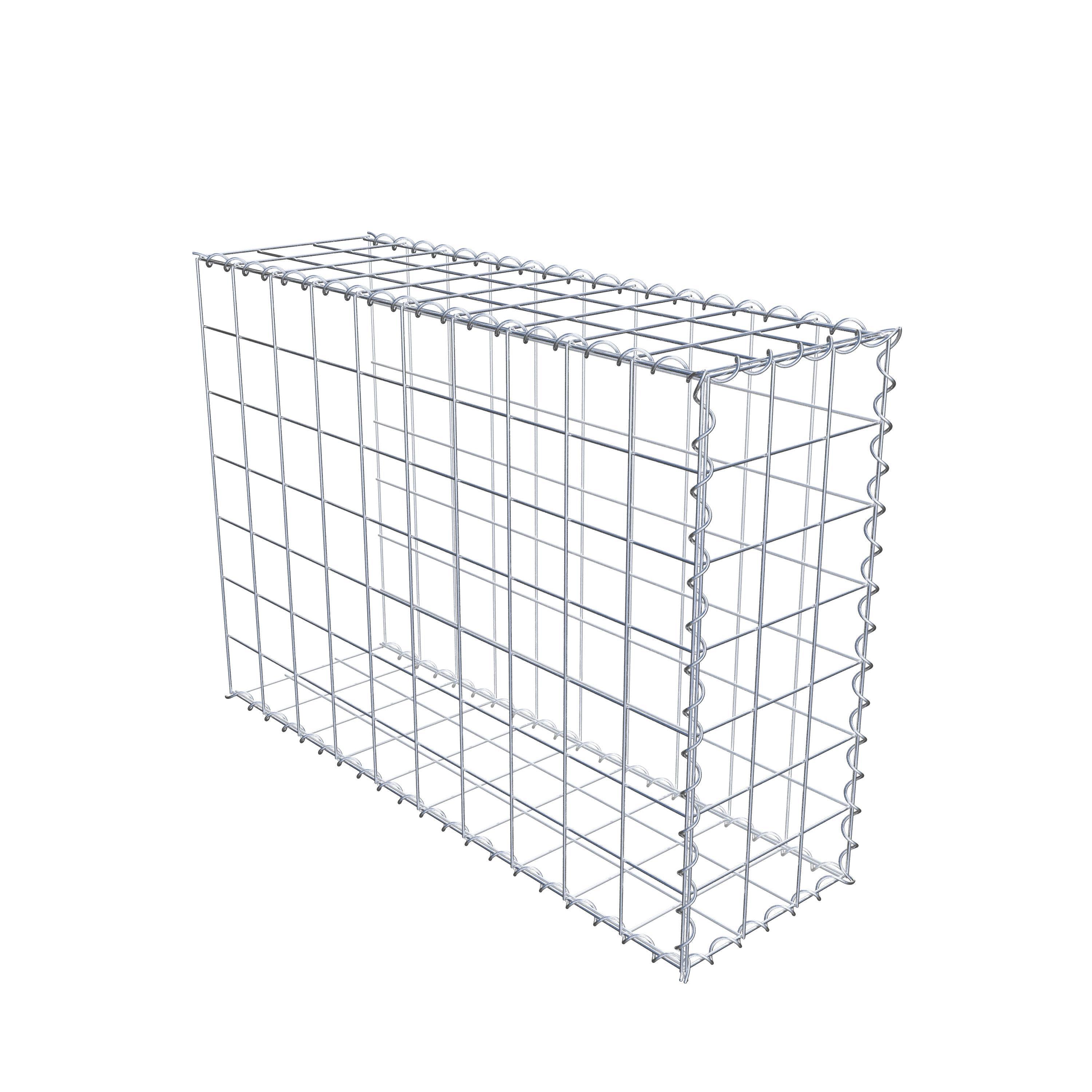 Grown-on gabion type 2 100 cm x 70 cm x 30 cm (L x H x D), mesh size 10 cm x 10 cm, spiral