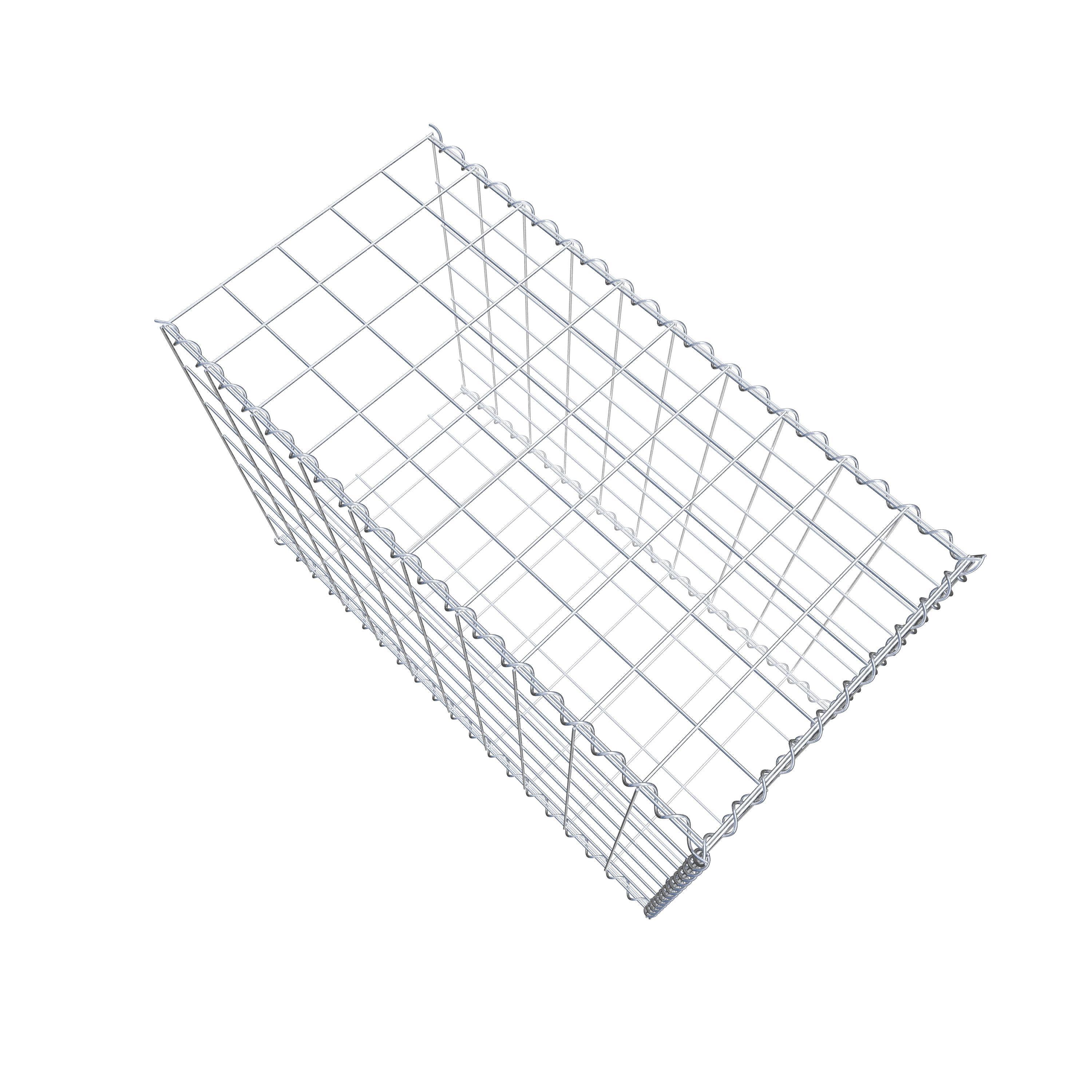 Grown-on gabion type 2 100 cm x 70 cm x 50 cm (L x H x D), mesh size 10 cm x 10 cm, spiral