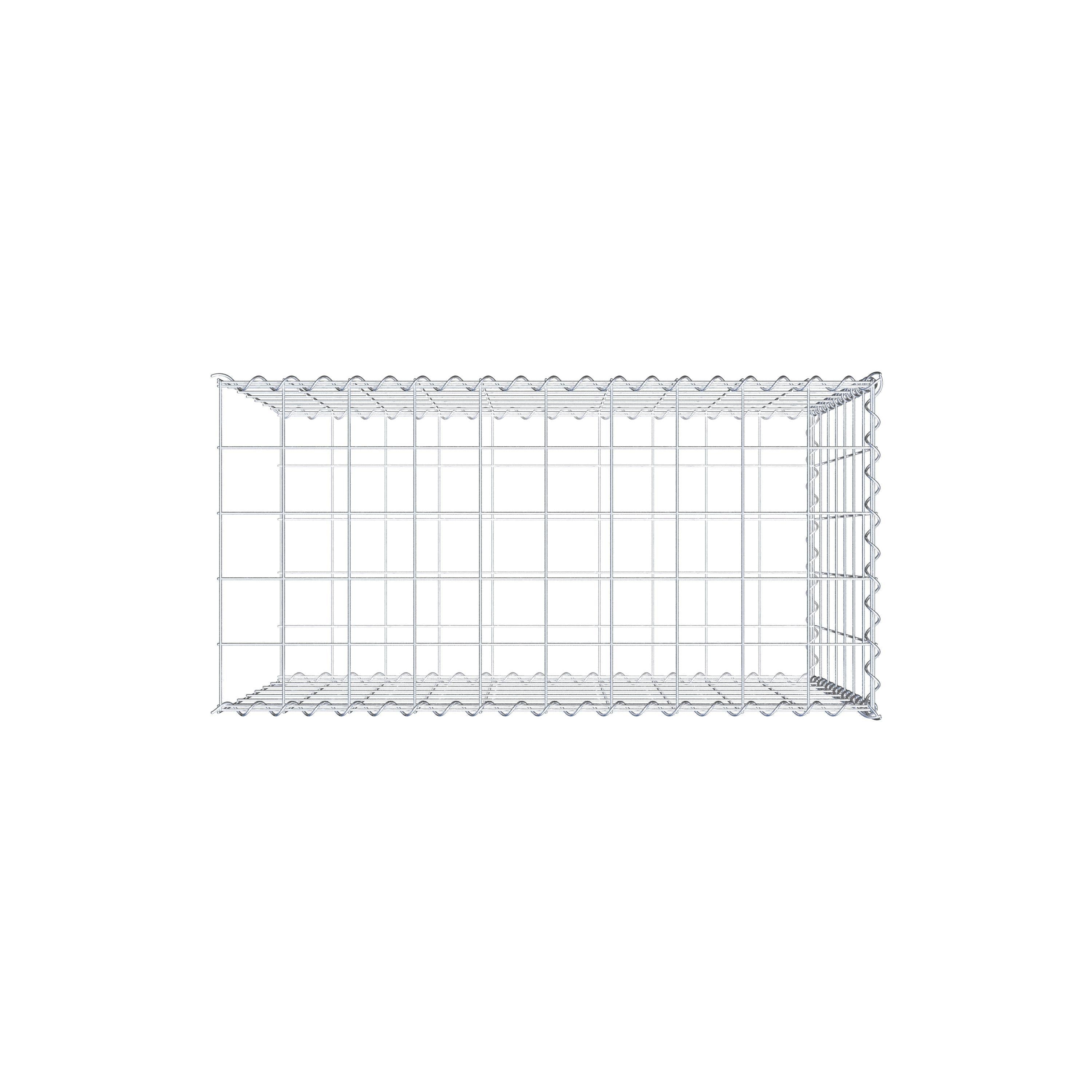 Grown-on gabion type 2 100 cm x 70 cm x 50 cm (L x H x D), mesh size 10 cm x 10 cm, spiral