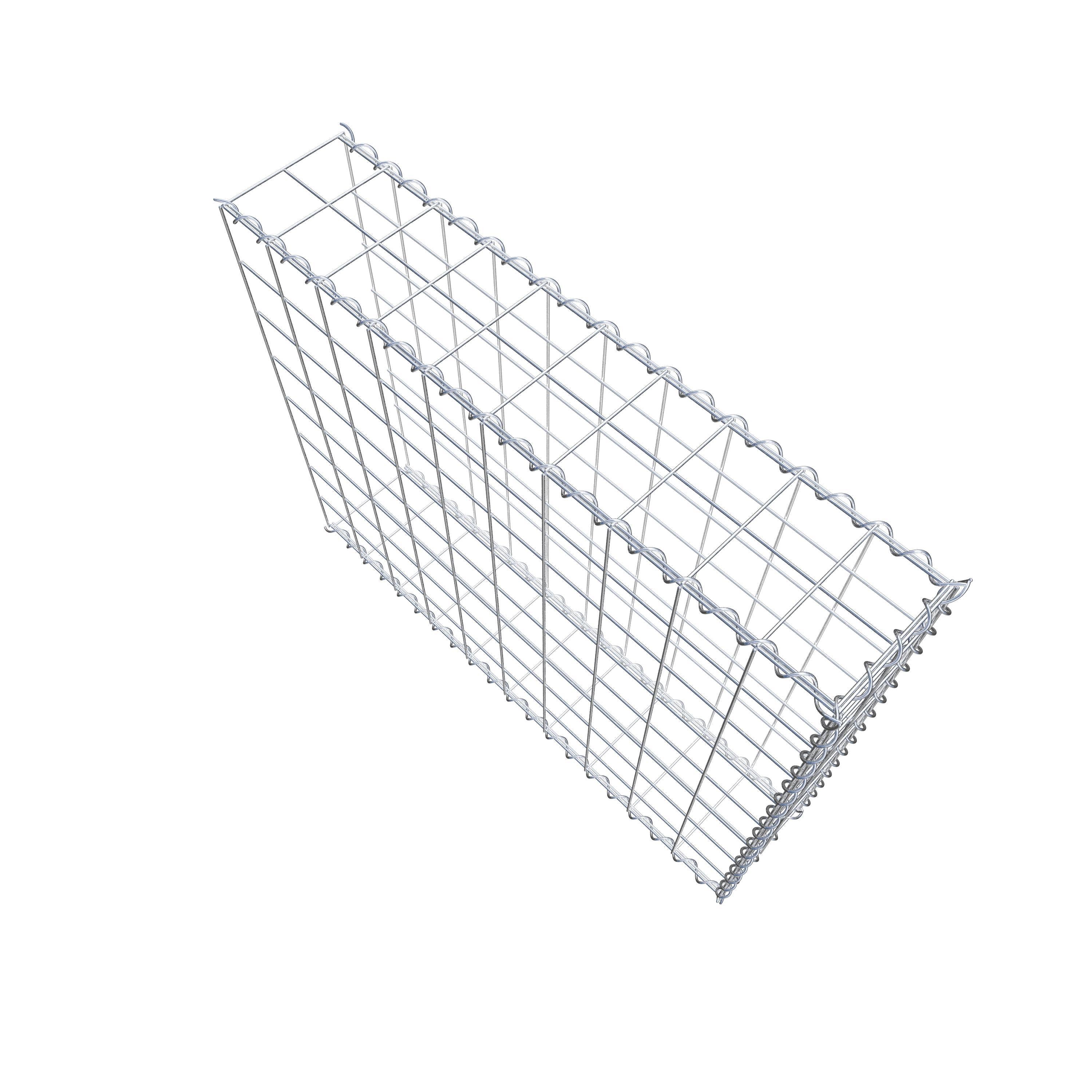 Grown-on gabion type 2 100 cm x 80 cm x 20 cm (L x H x D), mesh size 10 cm x 10 cm, spiral