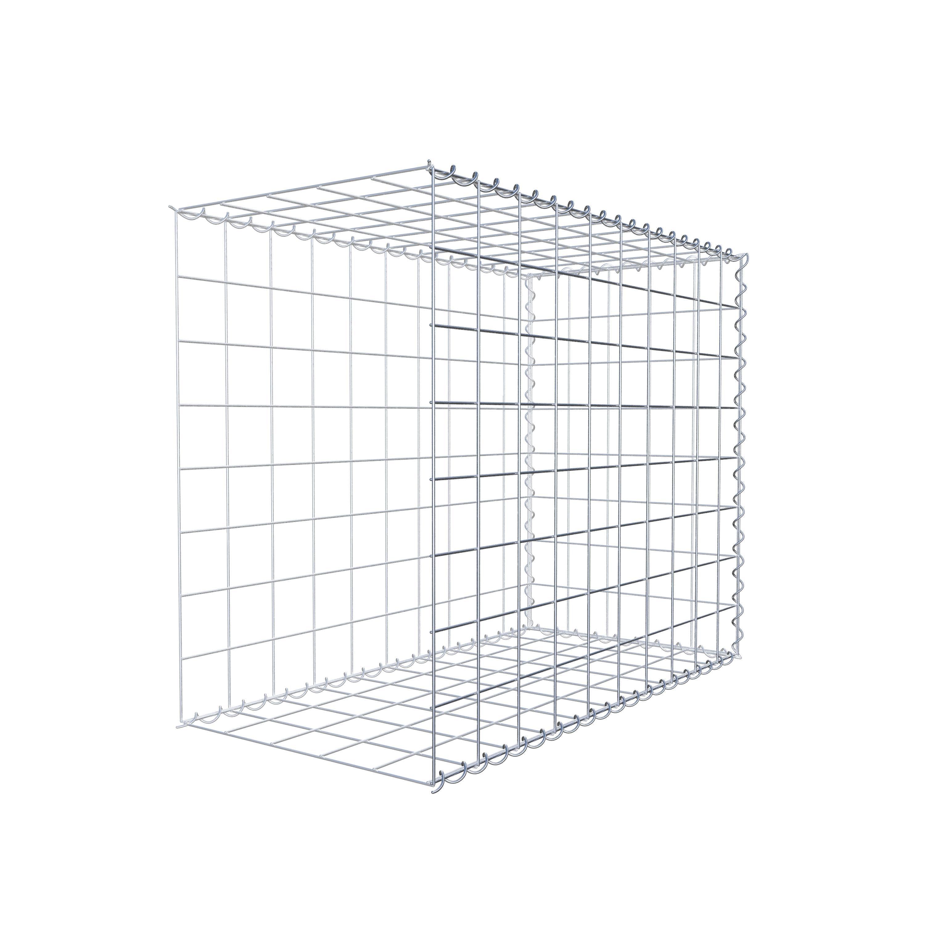Extra gabion typ 2 100 cm x 80 cm x 50 cm (L x H x D), maskstorlek 10 cm x 10 cm, spiral