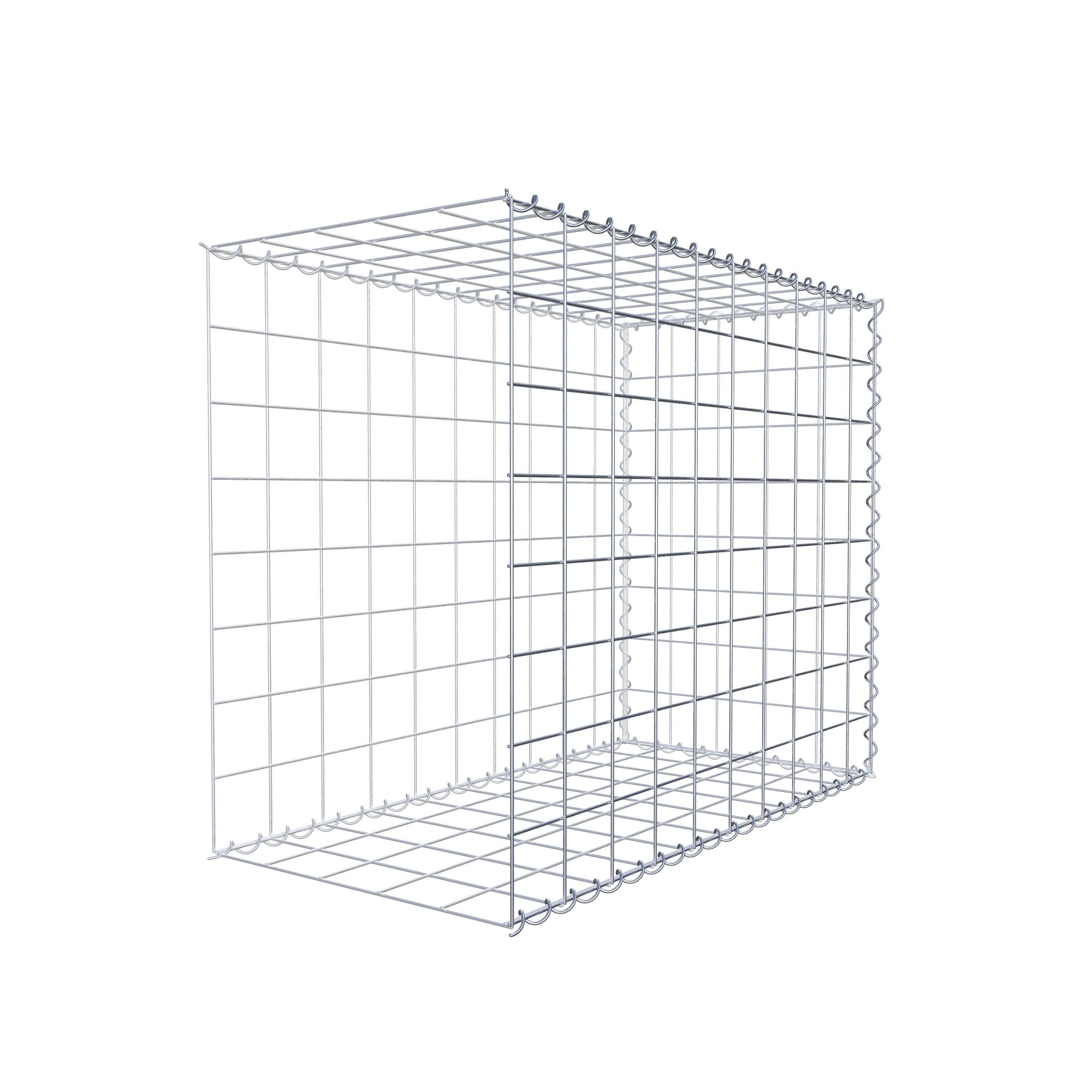 Grown-on gabion type 2 100 cm x 80 cm x 50 cm (L x H x D), mesh size 10 cm x 10 cm, spiral