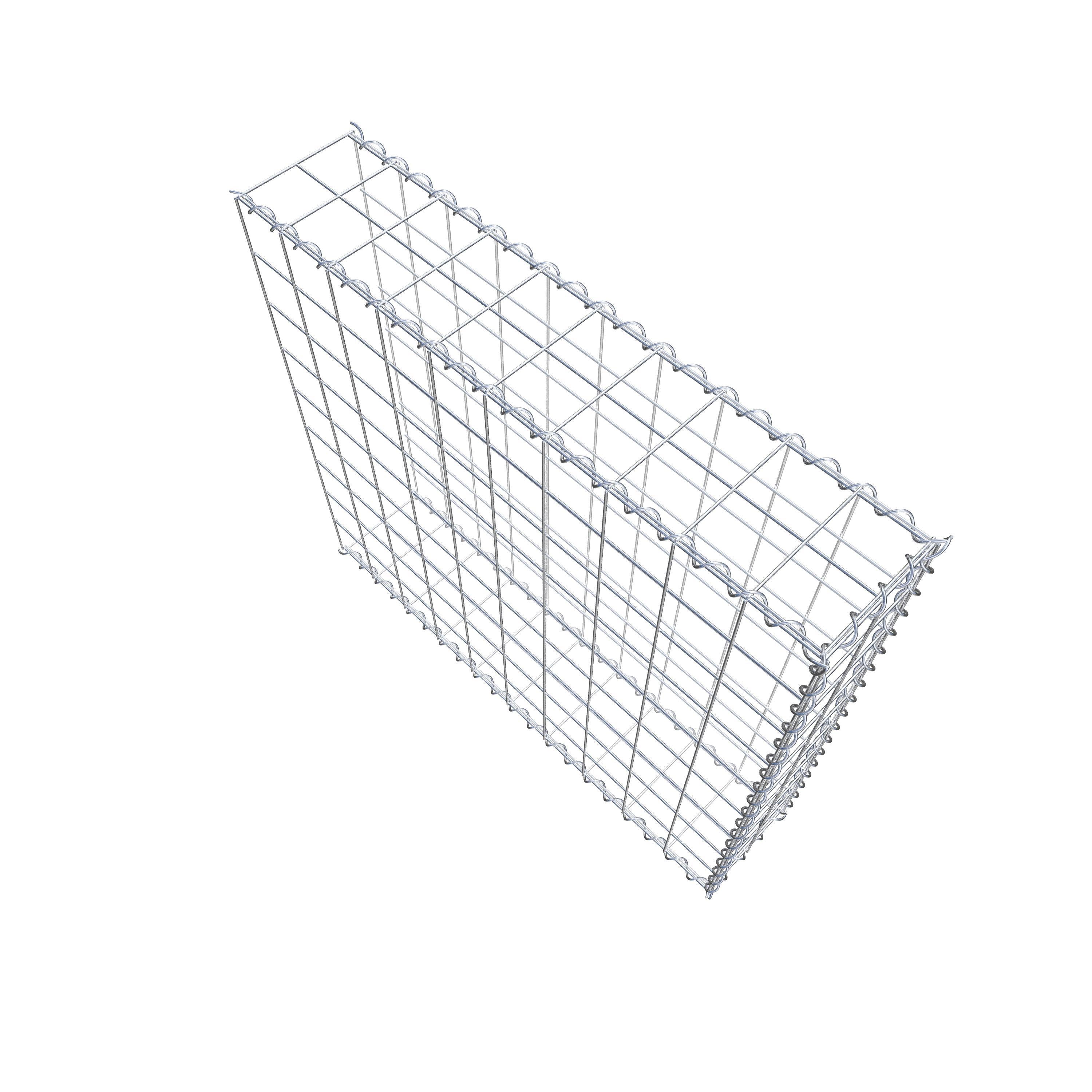 Grown-on gabion type 2 100 cm x 90 cm x 20 cm (L x H x D), mesh size 10 cm x 10 cm, spiral