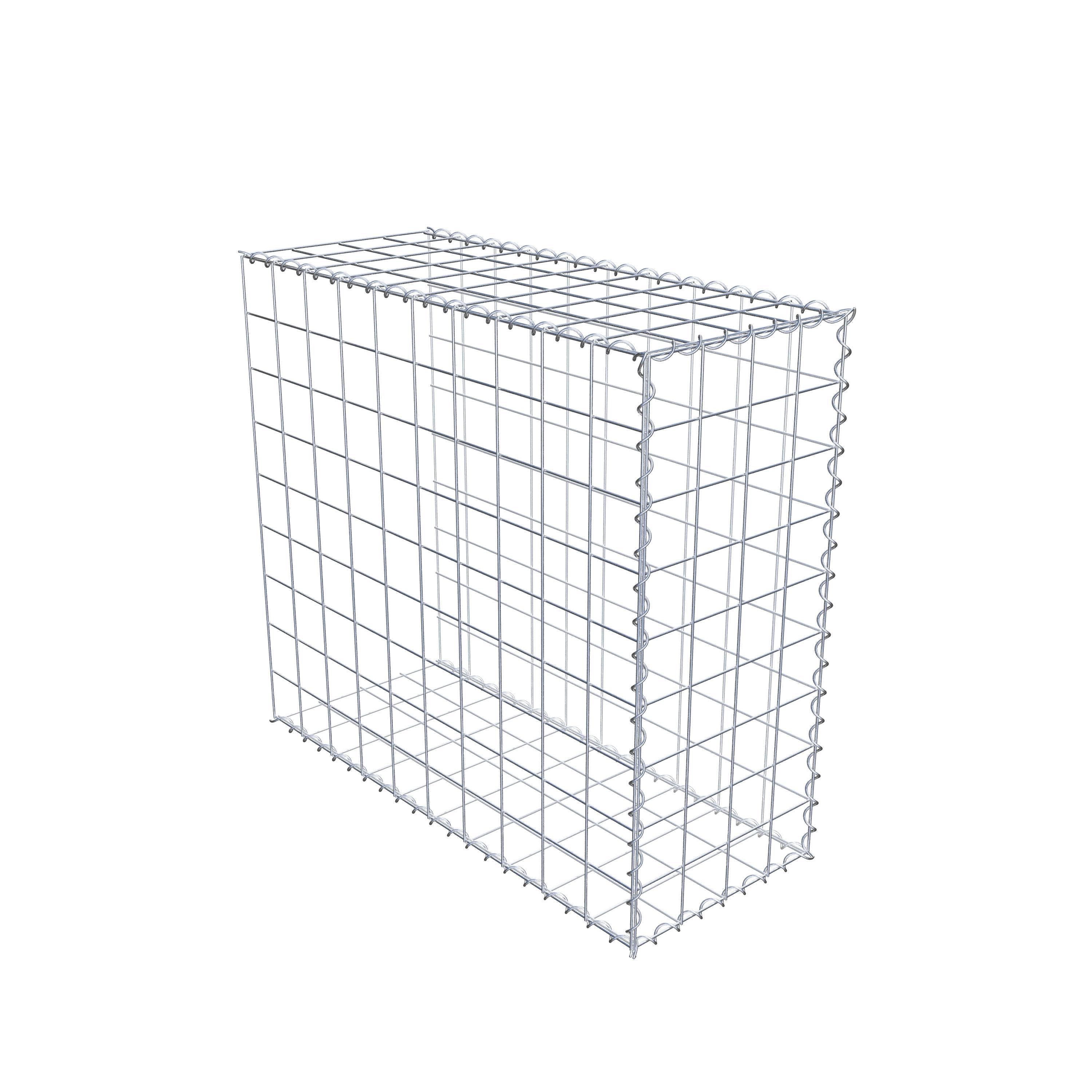 Grown-on gabion type 2 100 cm x 90 cm x 40 cm (L x H x D), mesh size 10 cm x 10 cm, spiral