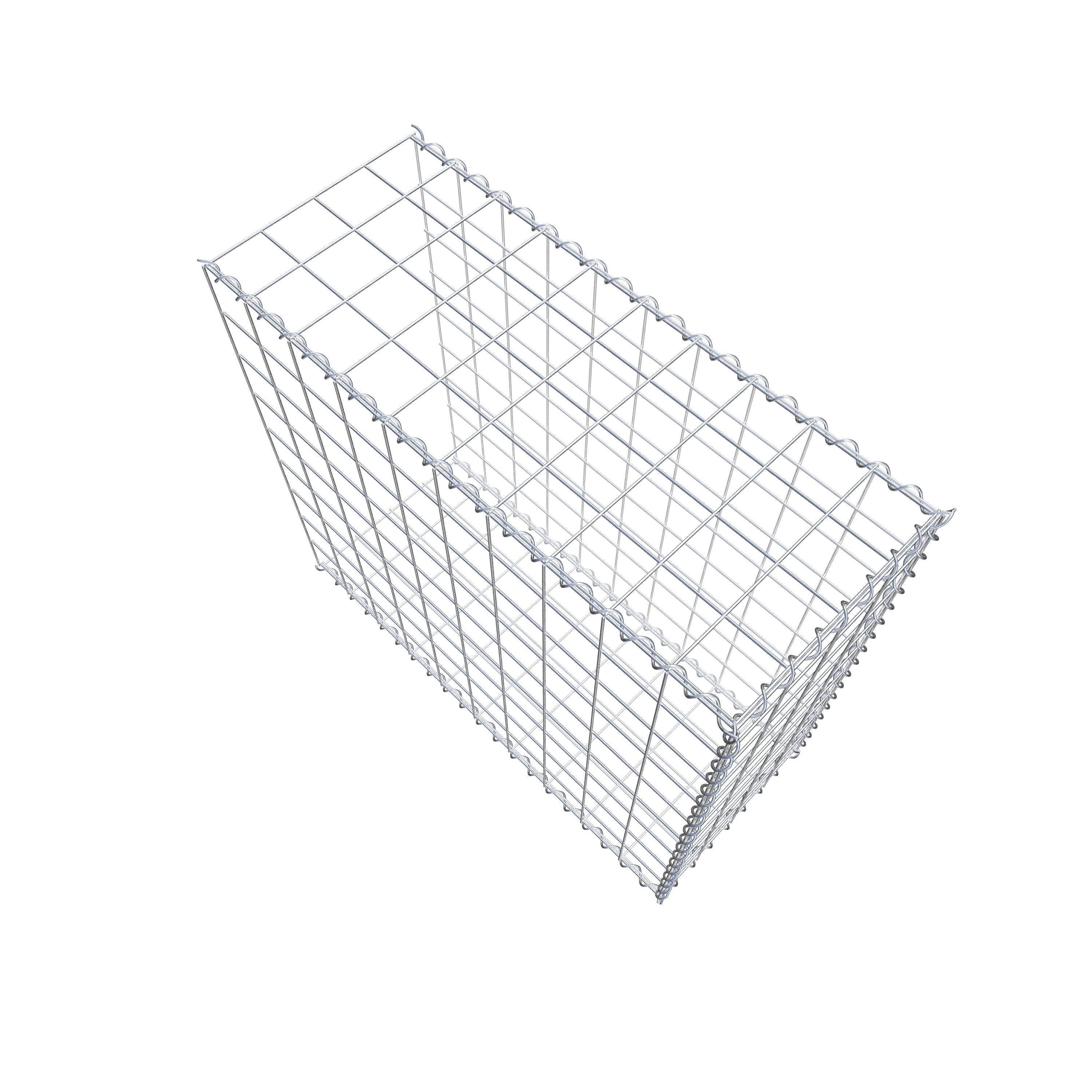 Grown-on gabion type 2 100 cm x 90 cm x 40 cm (L x H x D), mesh size 10 cm x 10 cm, spiral