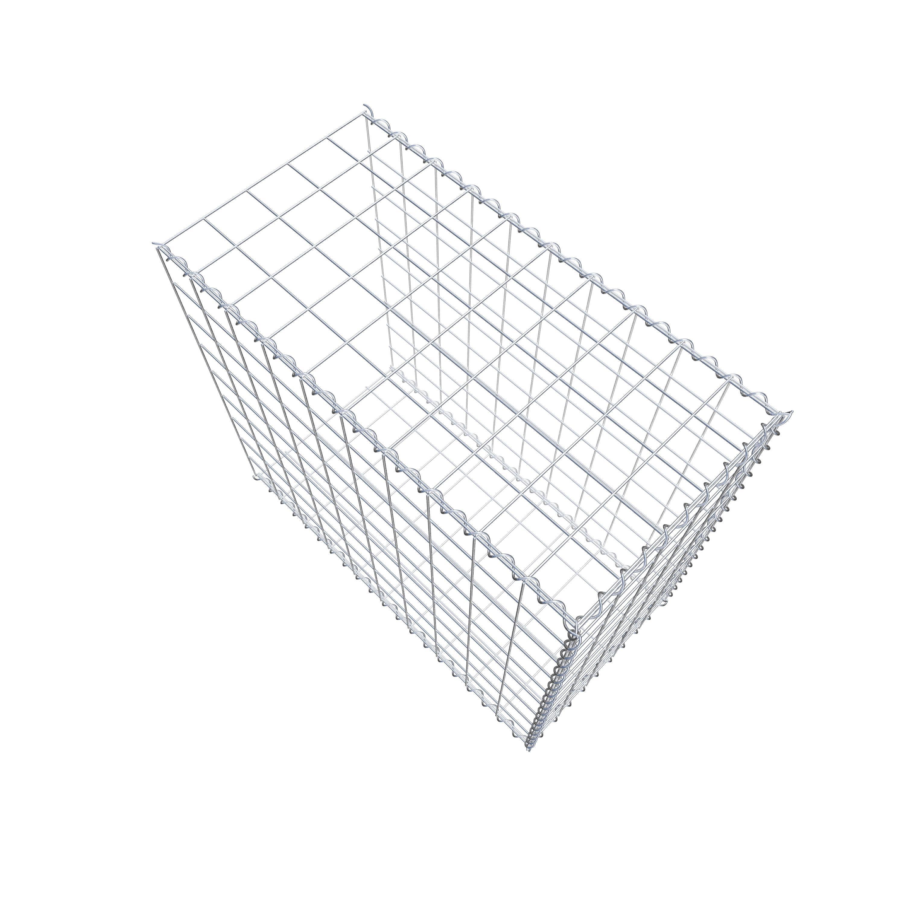 Grown-on gabion type 2 100 cm x 90 cm x 50 cm (L x H x D), mesh size 10 cm x 10 cm, spiral