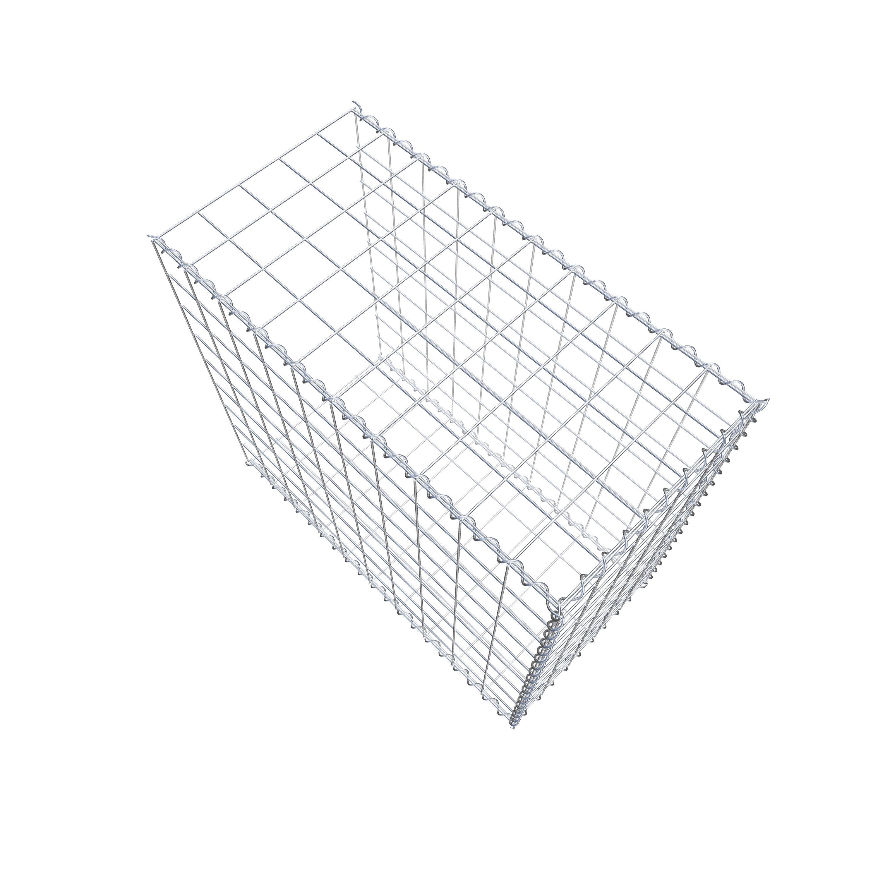Gavión adicional tipo 2 100 cm x 90 cm x 50 cm (L x A x P), malla 10 cm x 10 cm, en espiral
