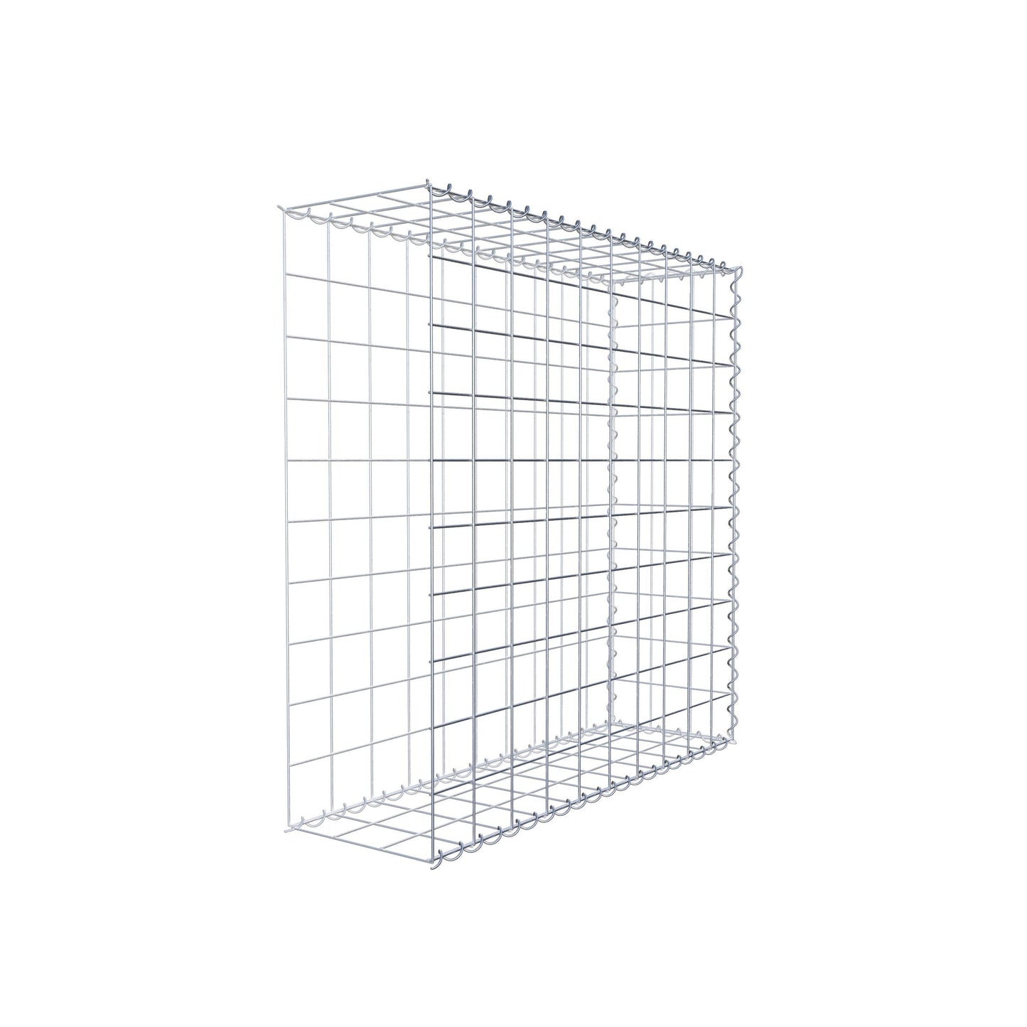 Grown-on gabion type 2 100 cm x 100 cm x 30 cm (L x H x D), mesh size 10 cm x 10 cm, spiral