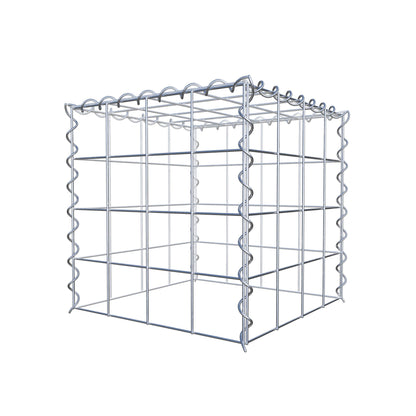 Gabion rapporté type 3 40 cm x 40 cm x 40 cm (L x H x P), mailles 10 cm x 10 cm, spirale