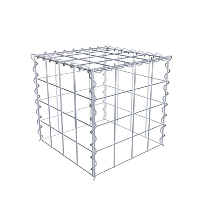 Gabion rapporté type 3 40 cm x 40 cm x 40 cm (L x H x P), mailles 10 cm x 10 cm, spirale