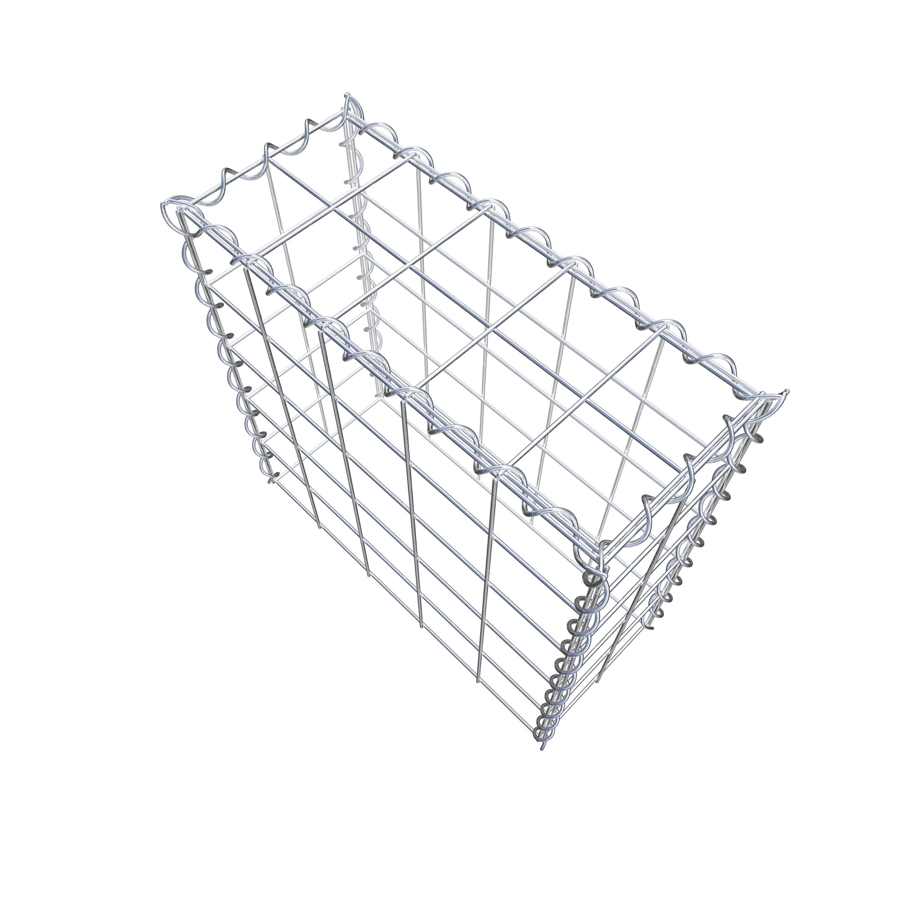 Grown-on gabion type 3 50 cm x 50 cm x 20 cm (L x H x D), mesh size 10 cm x 10 cm, spiral