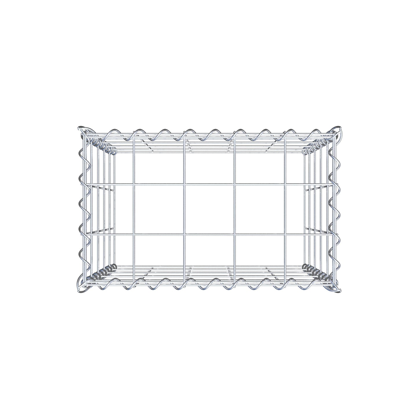 Extra gabion typ 3 50 cm x 50 cm x 30 cm (L x H x D), maskstorlek 10 cm x 10 cm, spiral