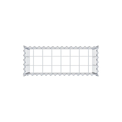 Anbaugabione Typ 3 80 cm x 40 cm x 30 cm (L x H x T), Maschenweite 10 cm x 10 cm, Spirale