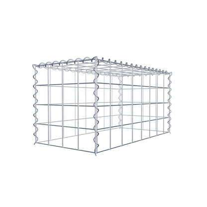 Gabion rapporté type 3 80 cm x 40 cm x 40 cm (L x H x P), mailles 10 cm x 10 cm, spirale