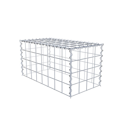 Gabion rapporté type 3 80 cm x 40 cm x 40 cm (L x H x P), mailles 10 cm x 10 cm, spirale