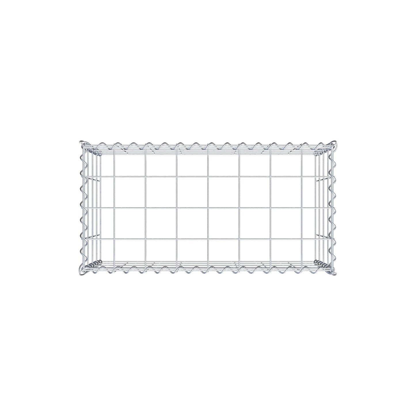 Gabion rapporté type 3 80 cm x 40 cm x 40 cm (L x H x P), mailles 10 cm x 10 cm, spirale