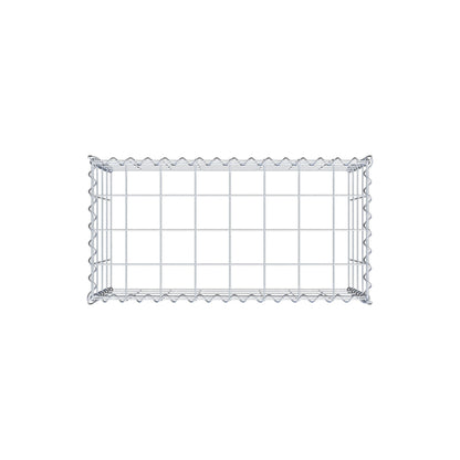 Gabion rapporté type 3 80 cm x 40 cm x 40 cm (L x H x P), mailles 10 cm x 10 cm, spirale