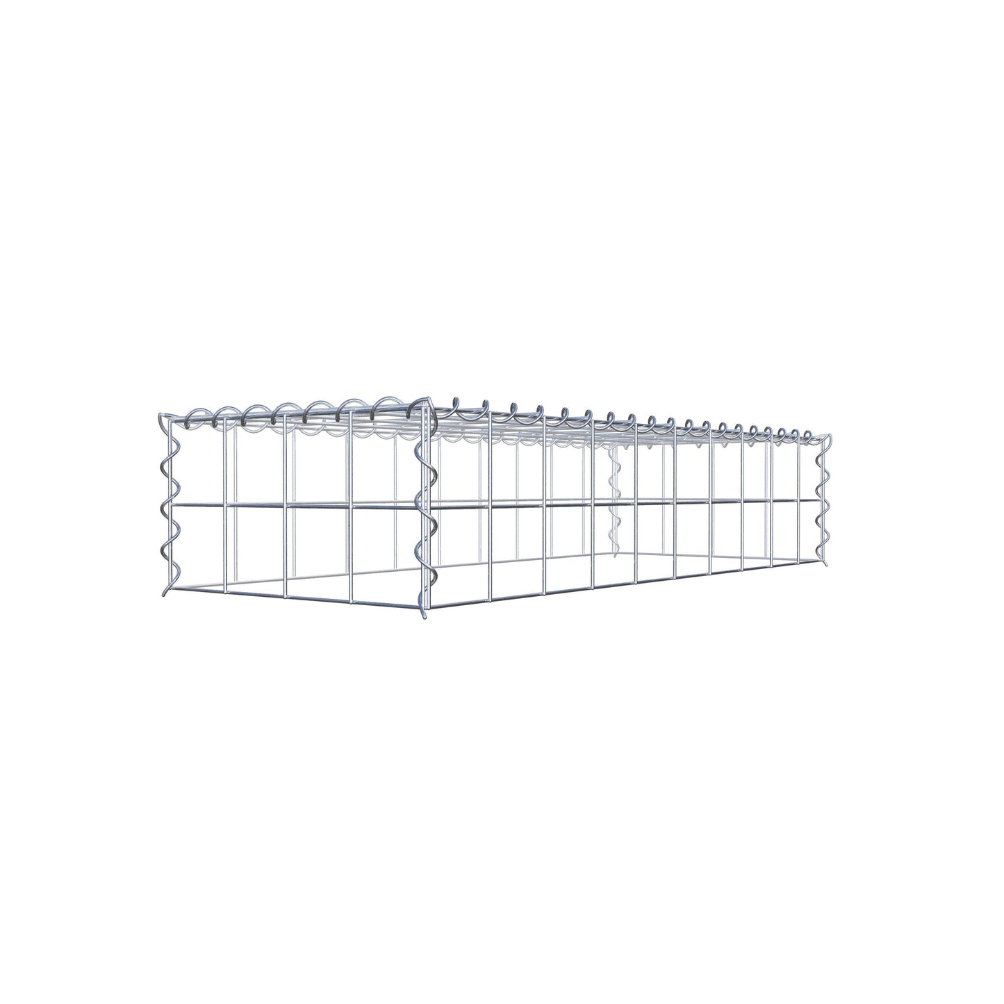 Gavión complementario tipo 3 100 cm x 20 cm x 40 cm (L x A x P), malla 10 cm x 10 cm, espiral