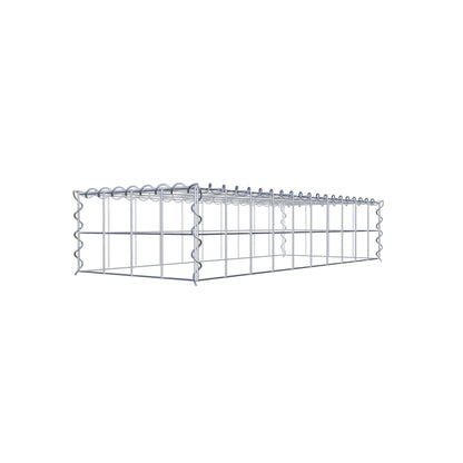 Gavión complementario tipo 3 100 cm x 20 cm x 40 cm (L x A x P), malla 10 cm x 10 cm, espiral
