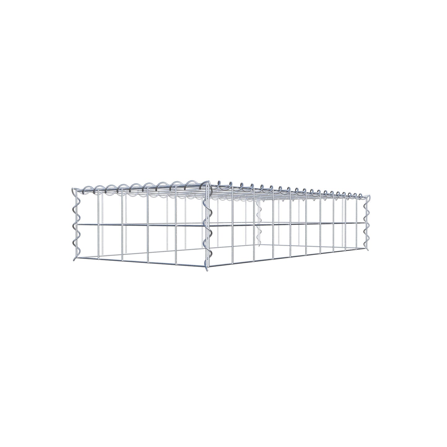 Add-on schanskorf type 3 100 cm x 20 cm x 50 cm (L x H x D), maaswijdte 10 cm x 10 cm, spiraal