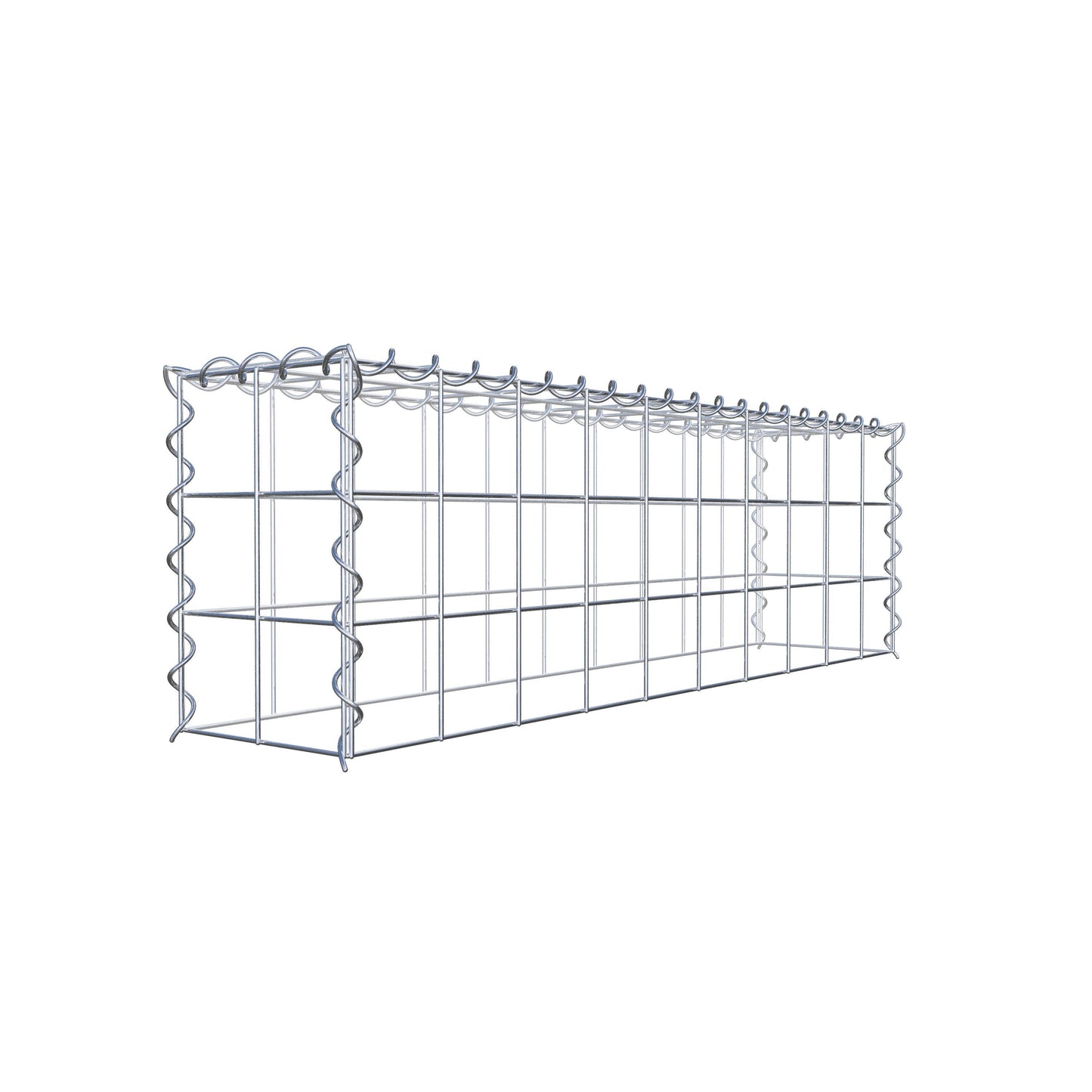 Gabbione aggiuntivo tipo 3 100 cm x 30 cm x 20 cm (L x A x P), maglia 10 cm x 10 cm, spirale