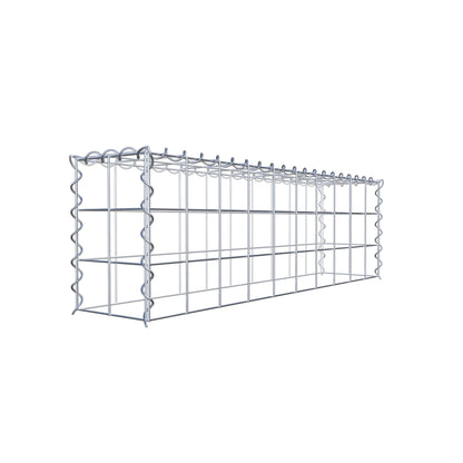 Gabbione aggiuntivo tipo 3 100 cm x 30 cm x 20 cm (L x A x P), maglia 10 cm x 10 cm, spirale
