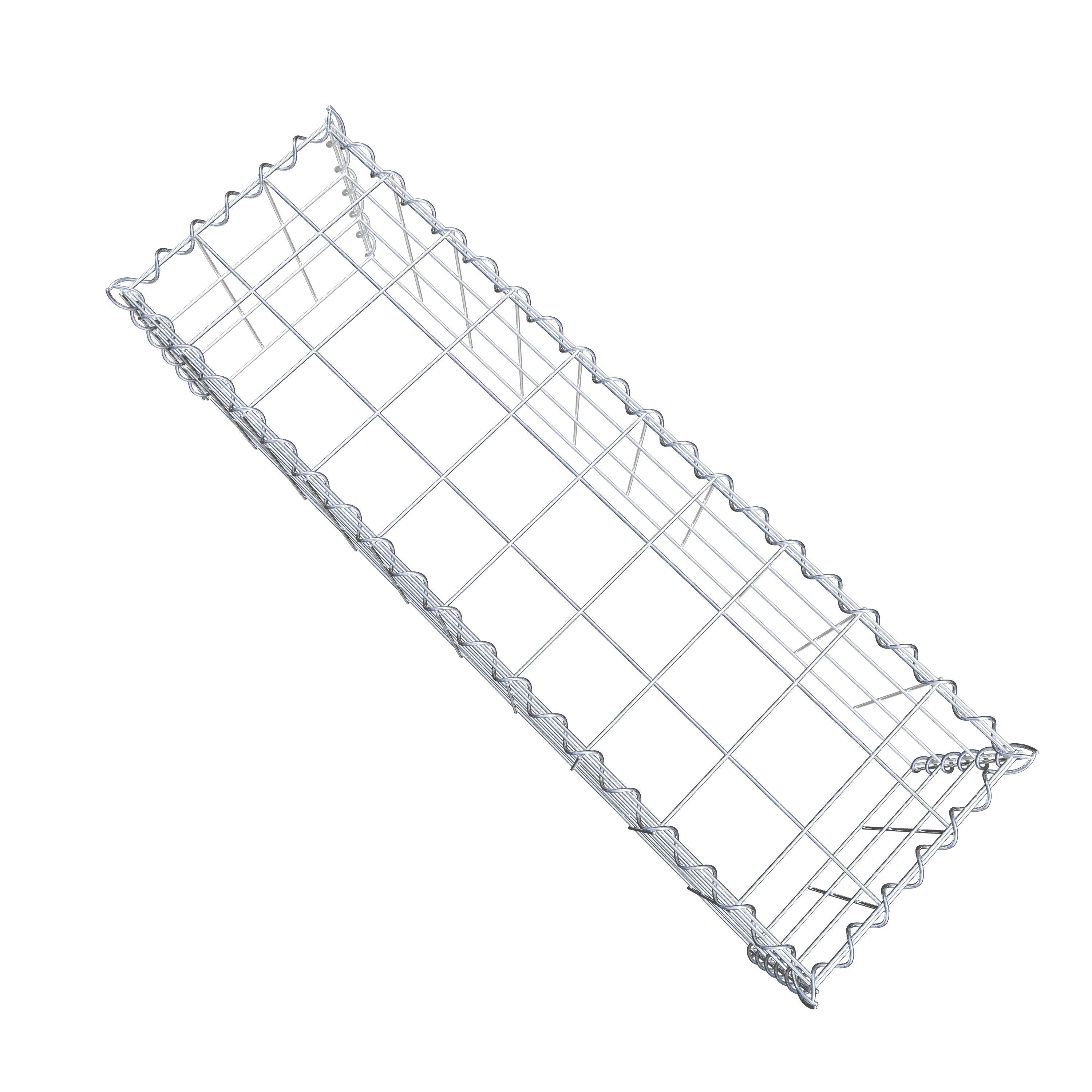 Grown-on gabion type 3 100 cm x 30 cm x 30 cm (L x H x D), mesh size 10 cm x 10 cm, spiral