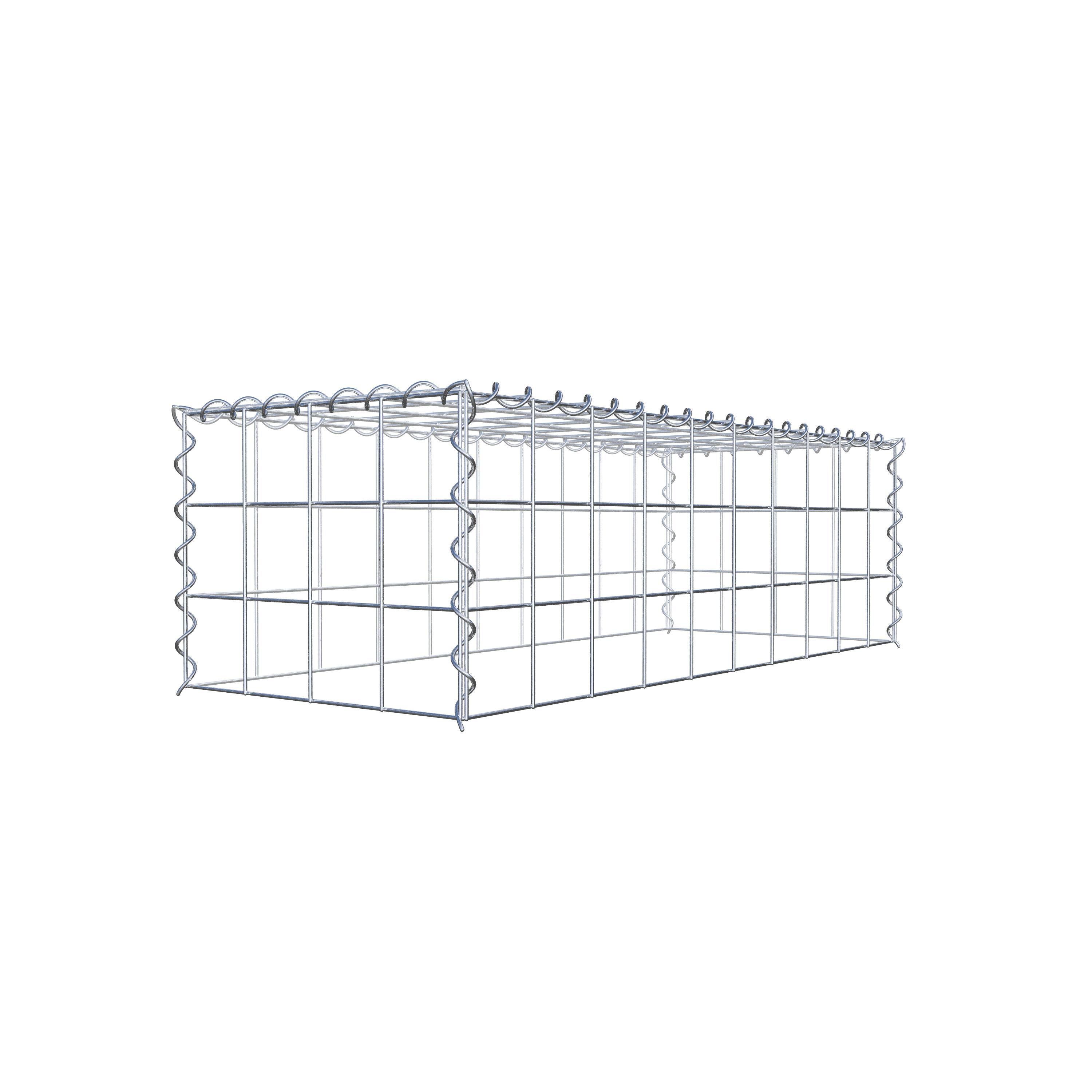 Anbaugabione Typ 3 100 cm x 30 cm x 40 cm (L x H x T), Maschenweite 10 cm x 10 cm, Spirale