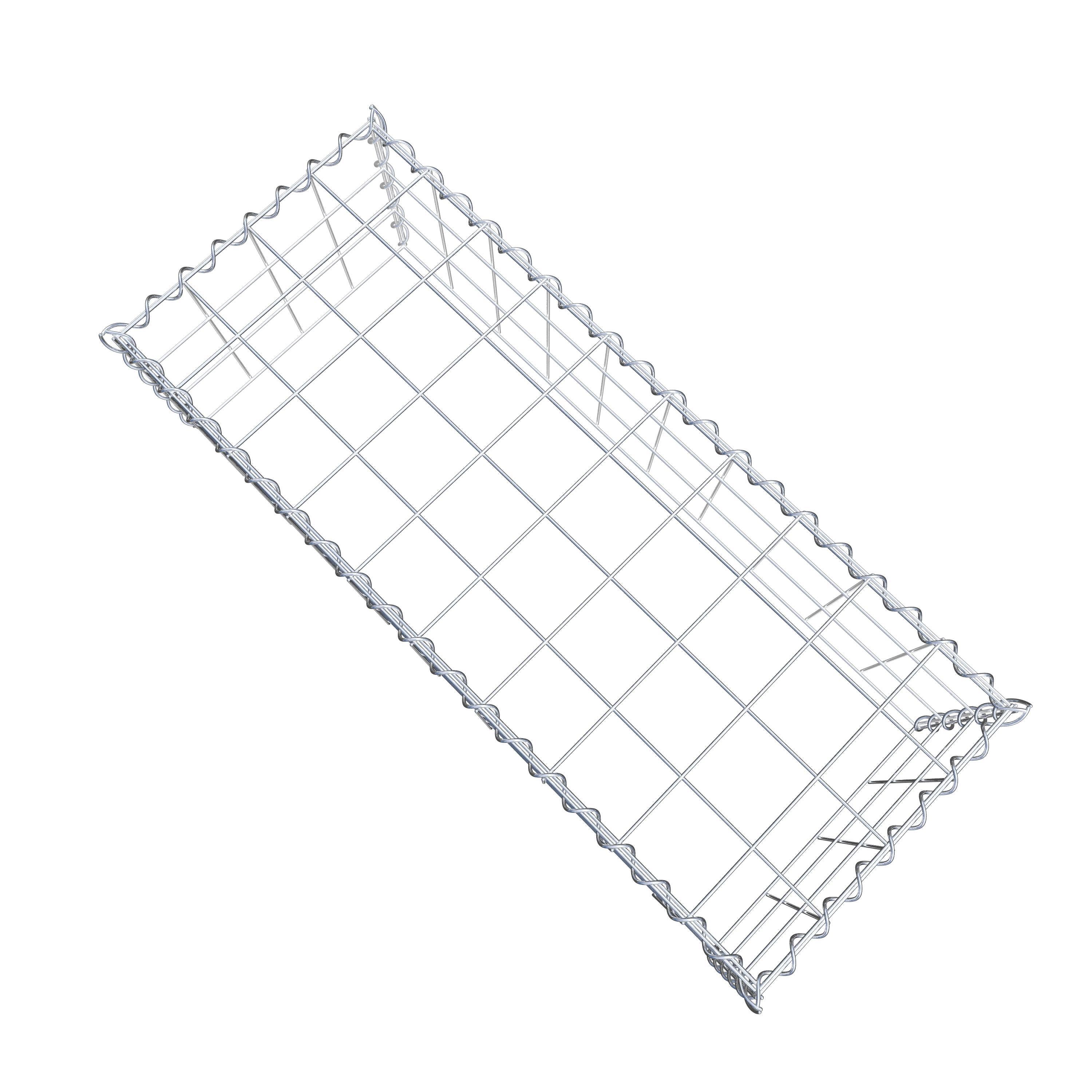 Grown-on gabion type 3 100 cm x 30 cm x 40 cm (L x H x D), mesh size 10 cm x 10 cm, spiral