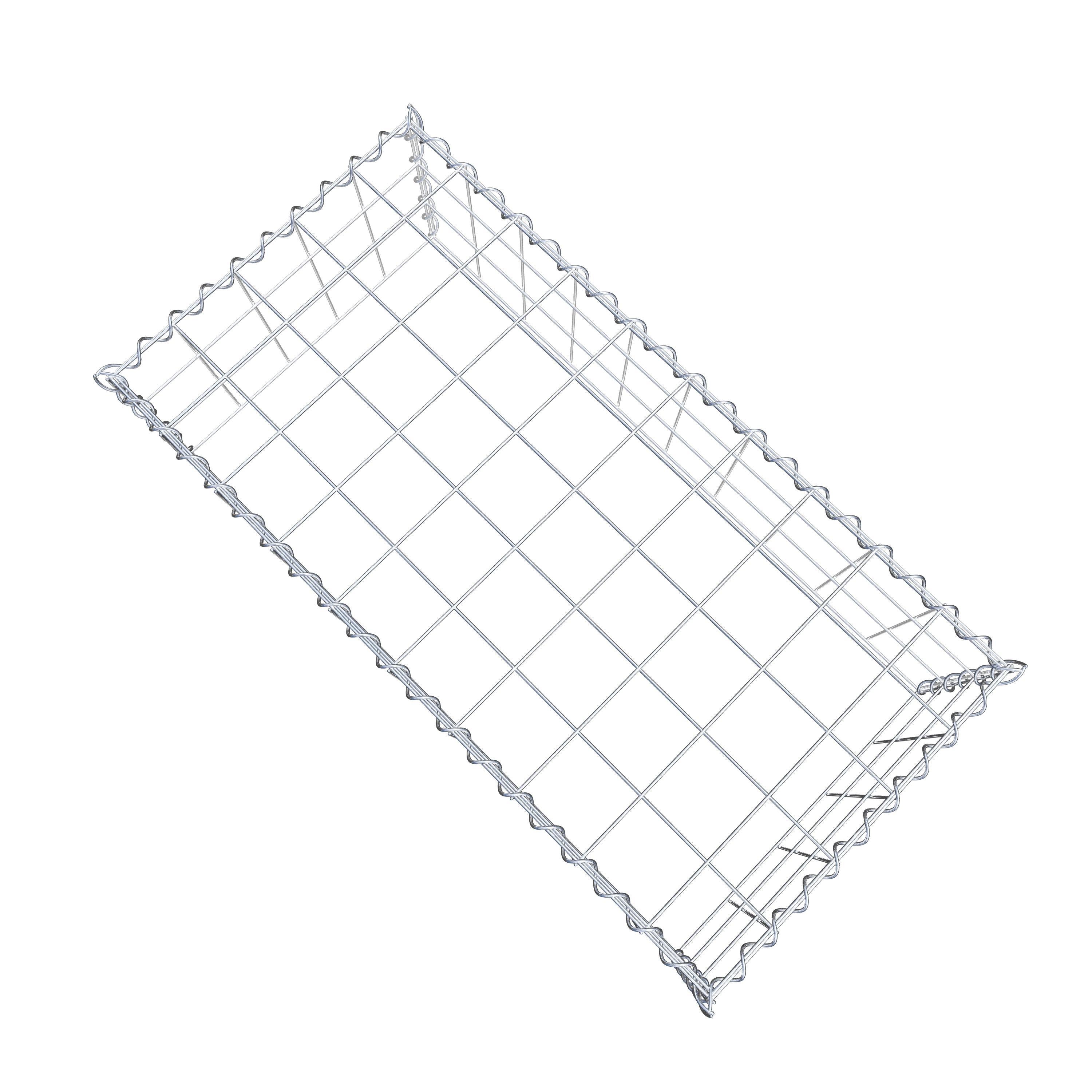 Grown-on gabion type 3 100 cm x 30 cm x 50 cm (L x H x D), mesh size 10 cm x 10 cm, spiral