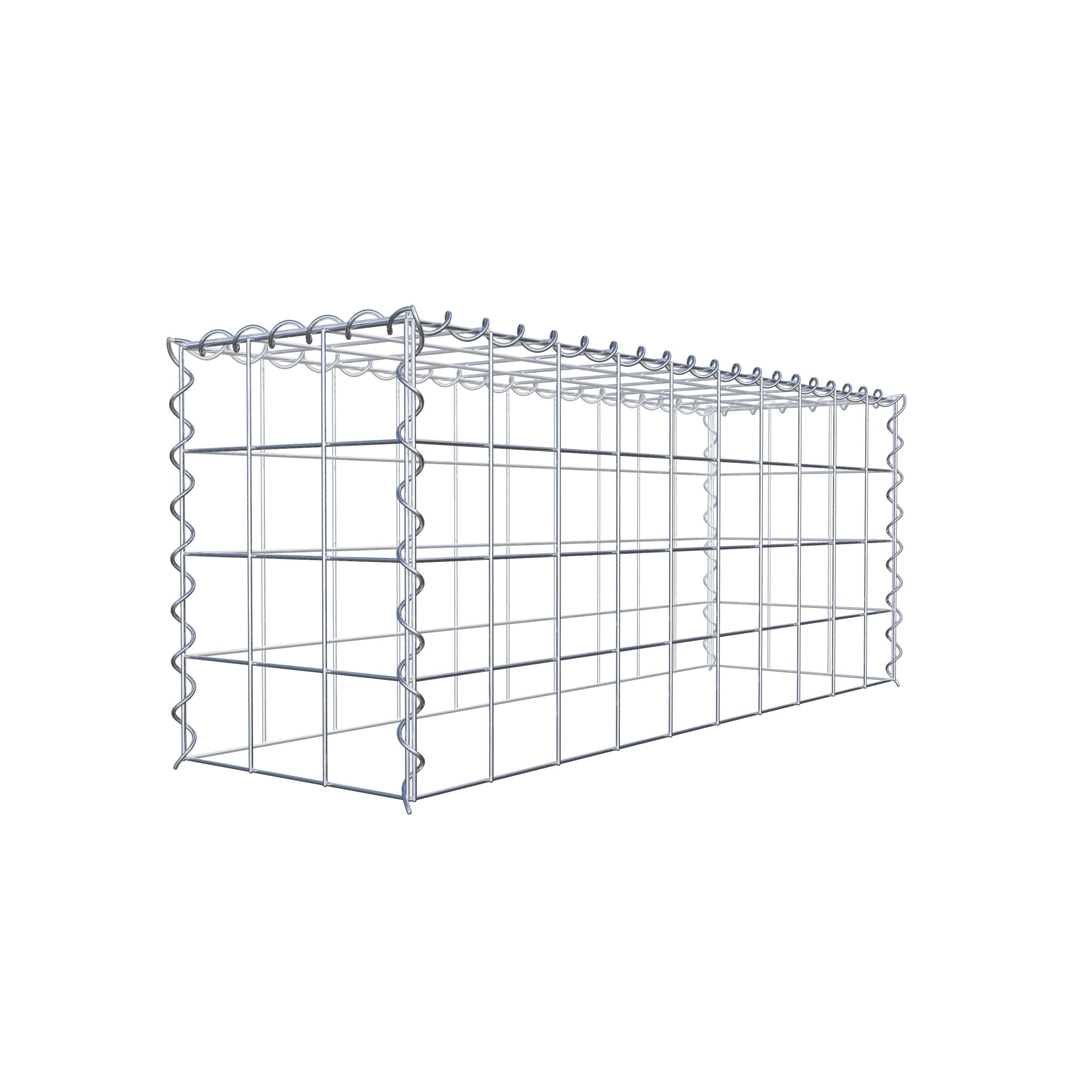 Gabião Tipo 3 100 cm x 40 cm x 30 cm (C x A x P), malhagem 10 cm x 10 cm, espiral