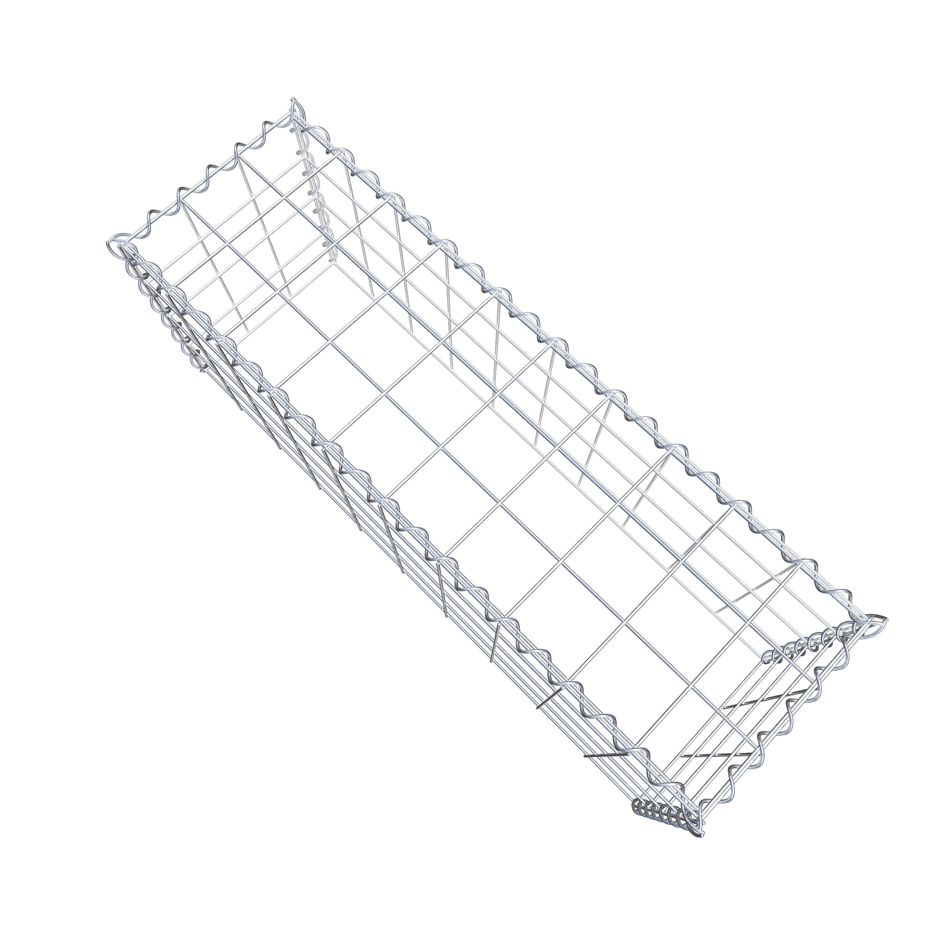 Grown-on gabion type 3 100 cm x 40 cm x 30 cm (L x H x D), mesh size 10 cm x 10 cm, spiral