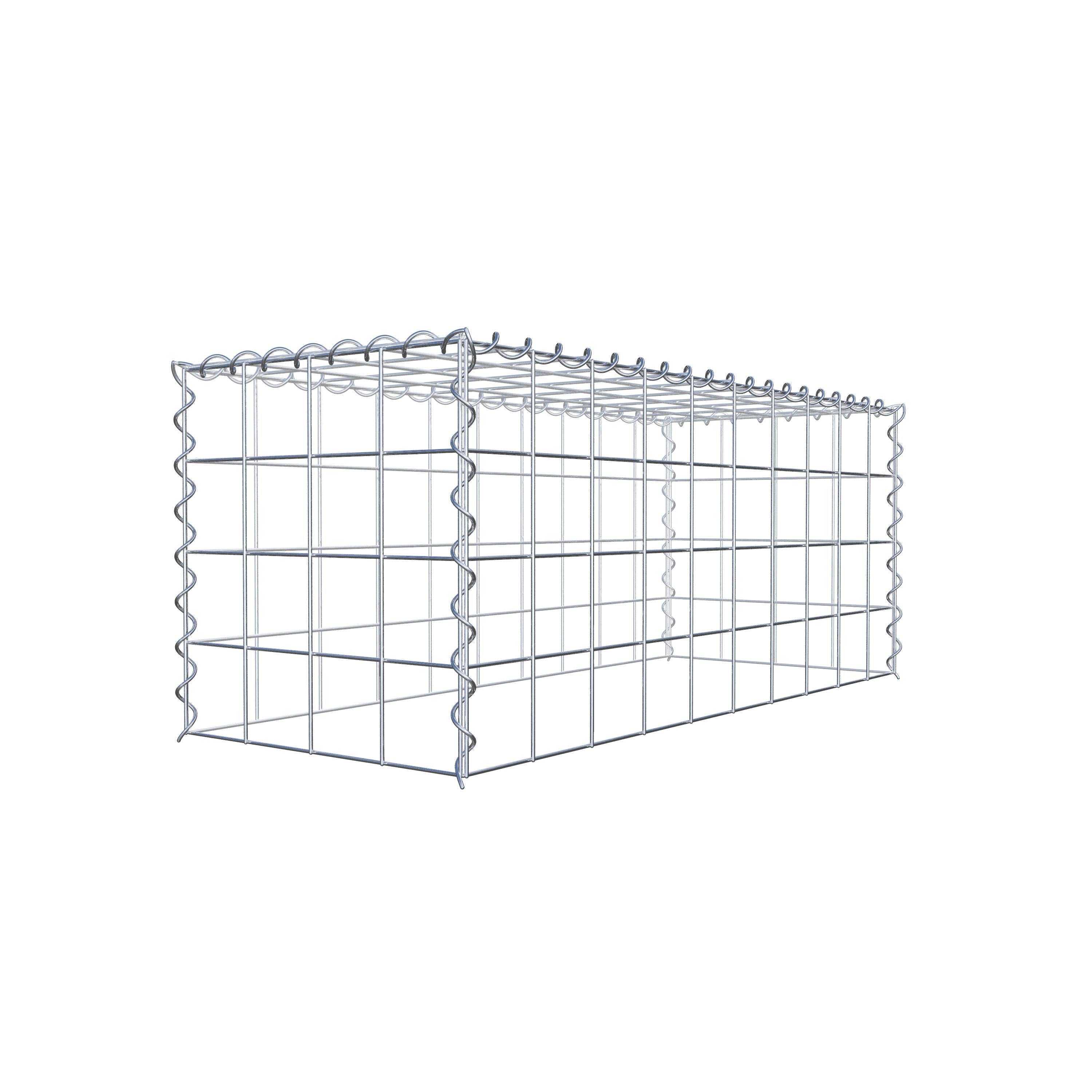 Gabião tipo 3 100 cm x 40 cm x 40 cm (C x A x P), malhagem 10 cm x 10 cm, espiral