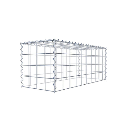Opvokset gabion type 3 100 cm x 40 cm x 40 cm (L x H x D), maskestørrelse 10 cm x 10 cm, spiral