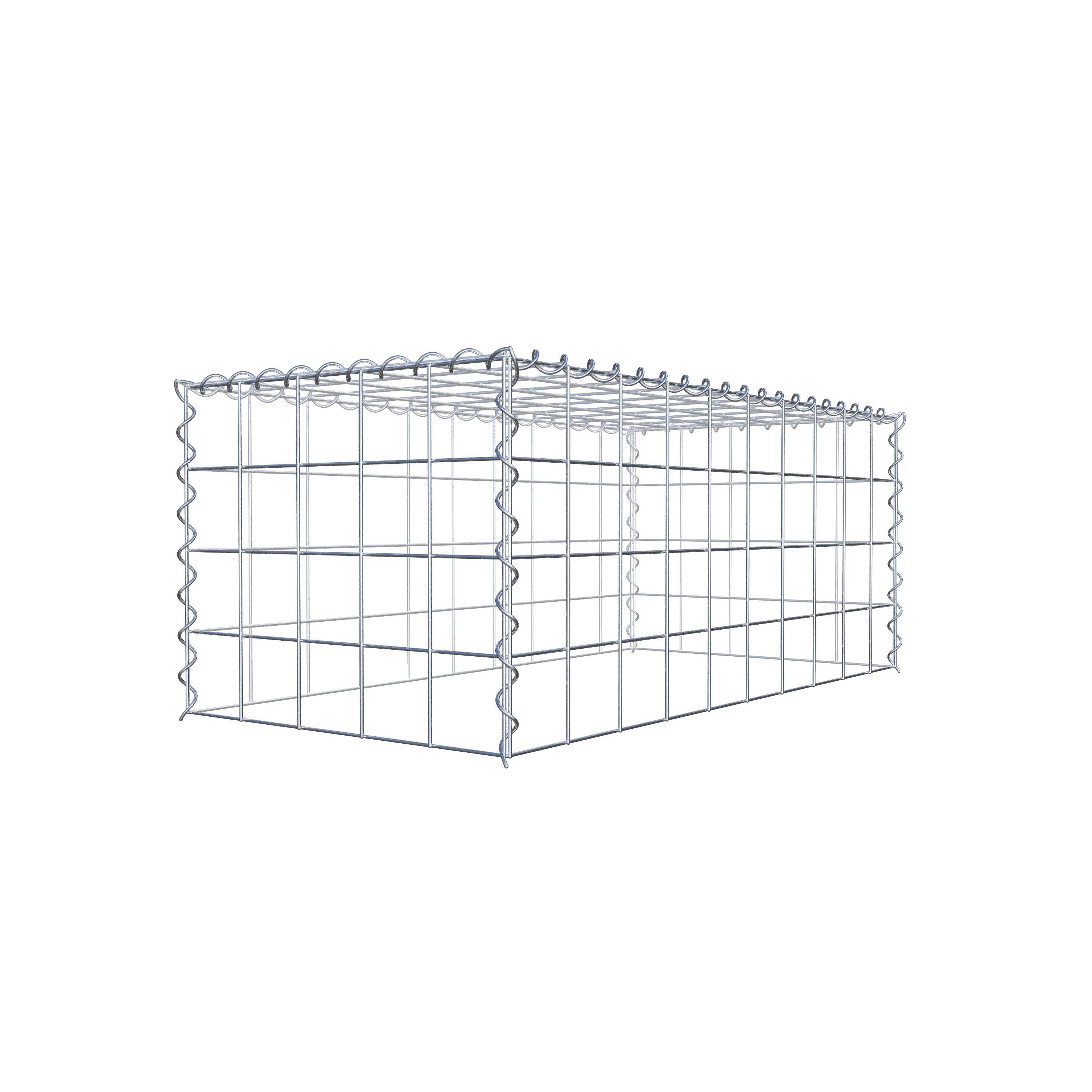 Gabião tipo 3 100 cm x 40 cm x 50 cm (C x A x P), malhagem 10 cm x 10 cm, espiral