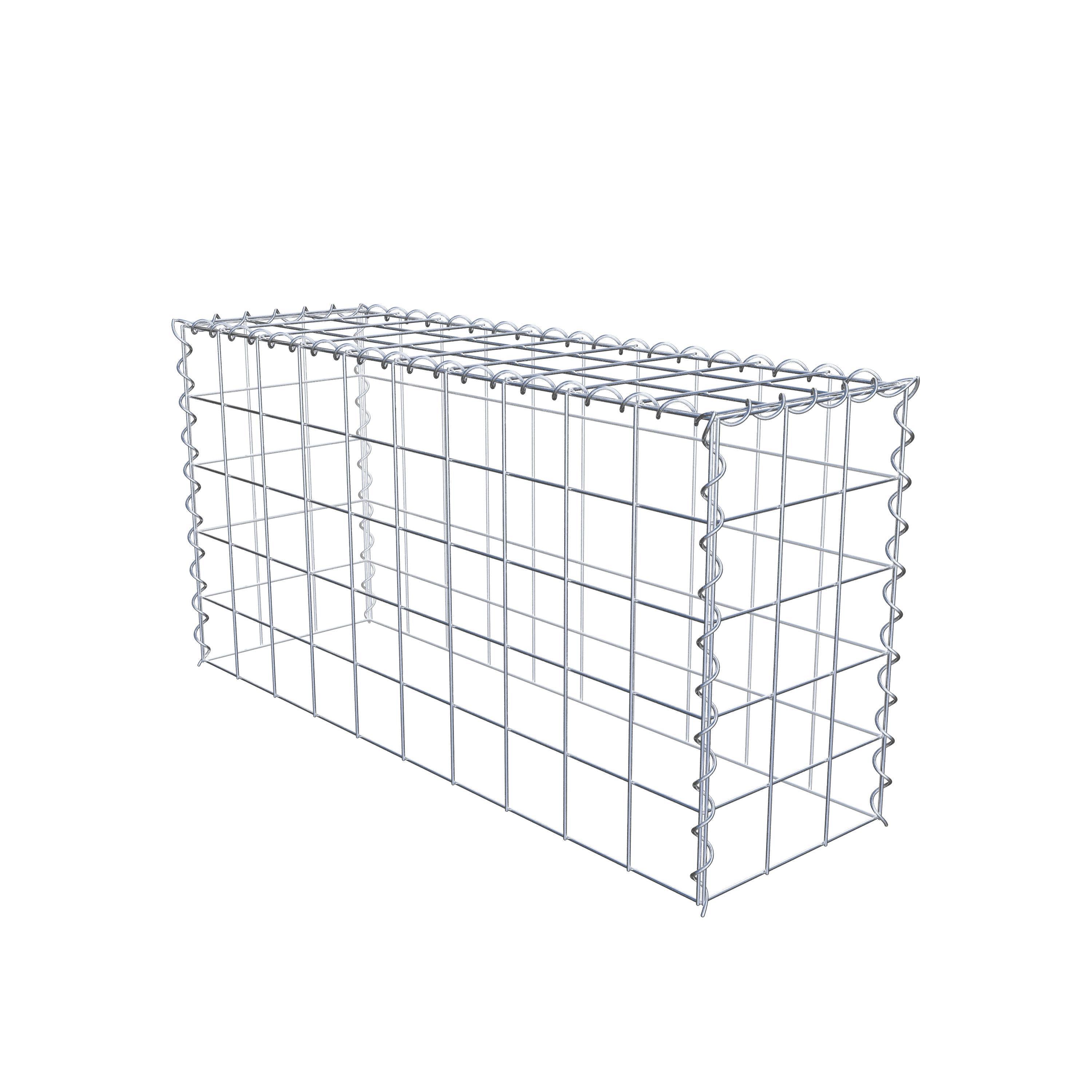 Gabião tipo 3 100 cm x 50 cm x 30 cm (C x A x P), malhagem 10 cm x 10 cm, espiral