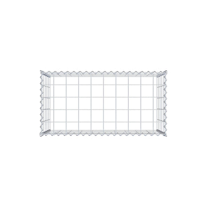 Gavión adulto tipo 3 100 cm x 50 cm x 50 cm (largo x alto x profundidad), tamaño de malla 10 cm x 10 cm, espiral