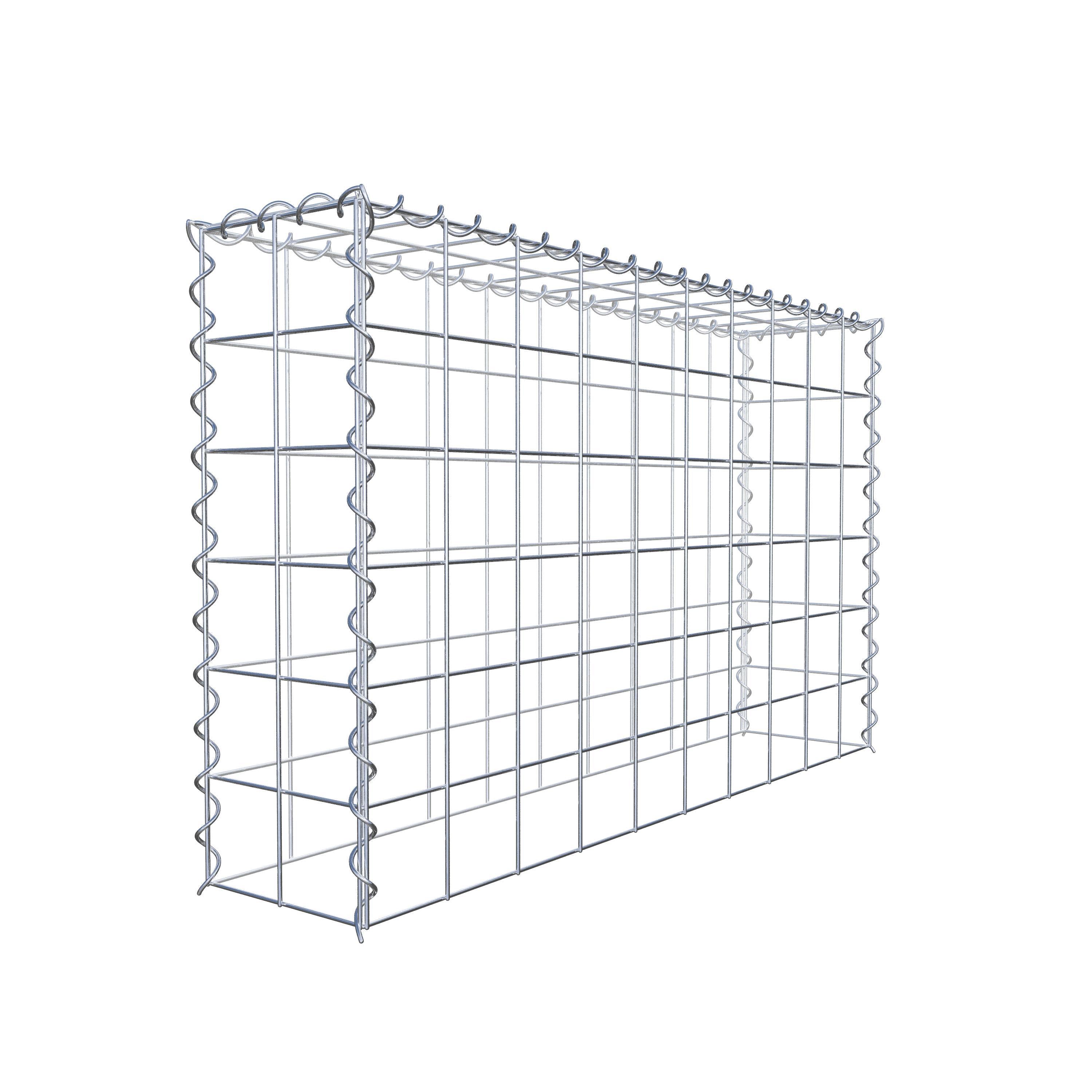 Anbaugabione Typ 3 100 cm x 60 cm x 20 cm (L x H x T), Maschenweite 10 cm x 10 cm, Spirale