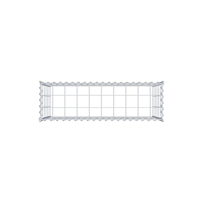 Gavión adulto tipo 3 100 cm x 60 cm x 30 cm (largo x alto x profundidad), tamaño de malla 10 cm x 10 cm, espiral