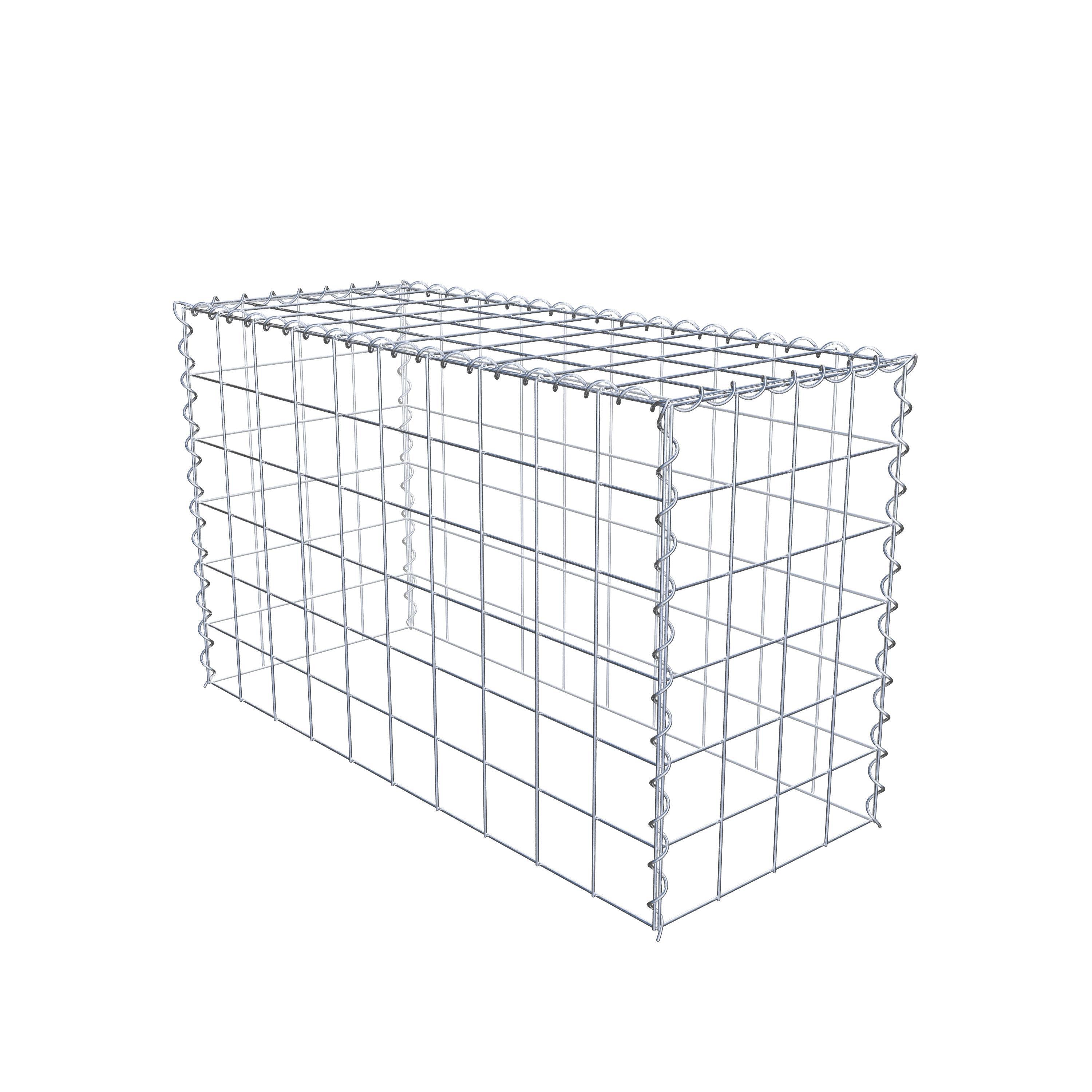 Gabião tipo 3 100 cm x 60 cm x 40 cm (C x A x P), malhagem 10 cm x 10 cm, espiral