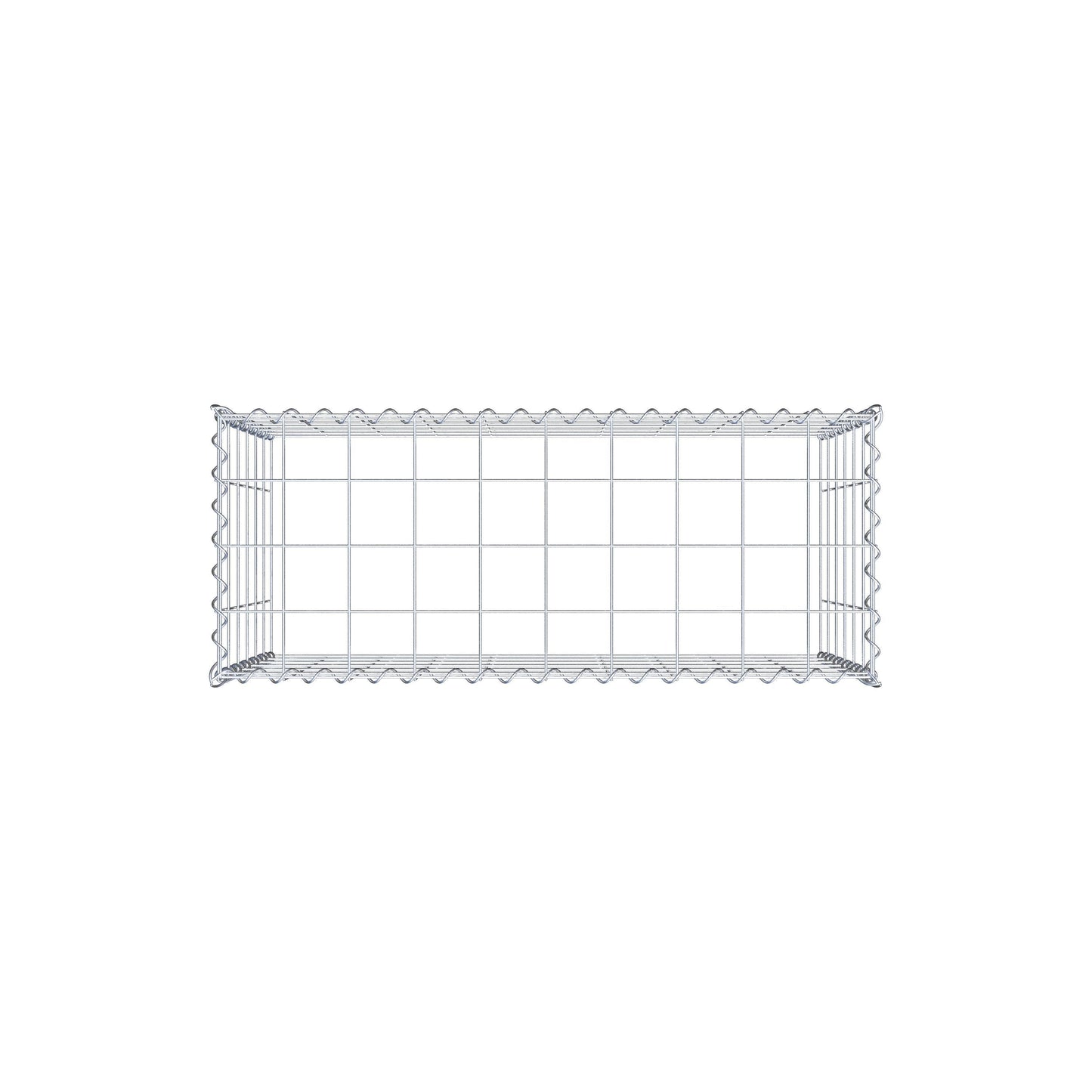 Gabbione aggiuntivo tipo 3 100 cm x 60 cm x 40 cm (L x H x P), maglia 10 cm x 10 cm, spirale