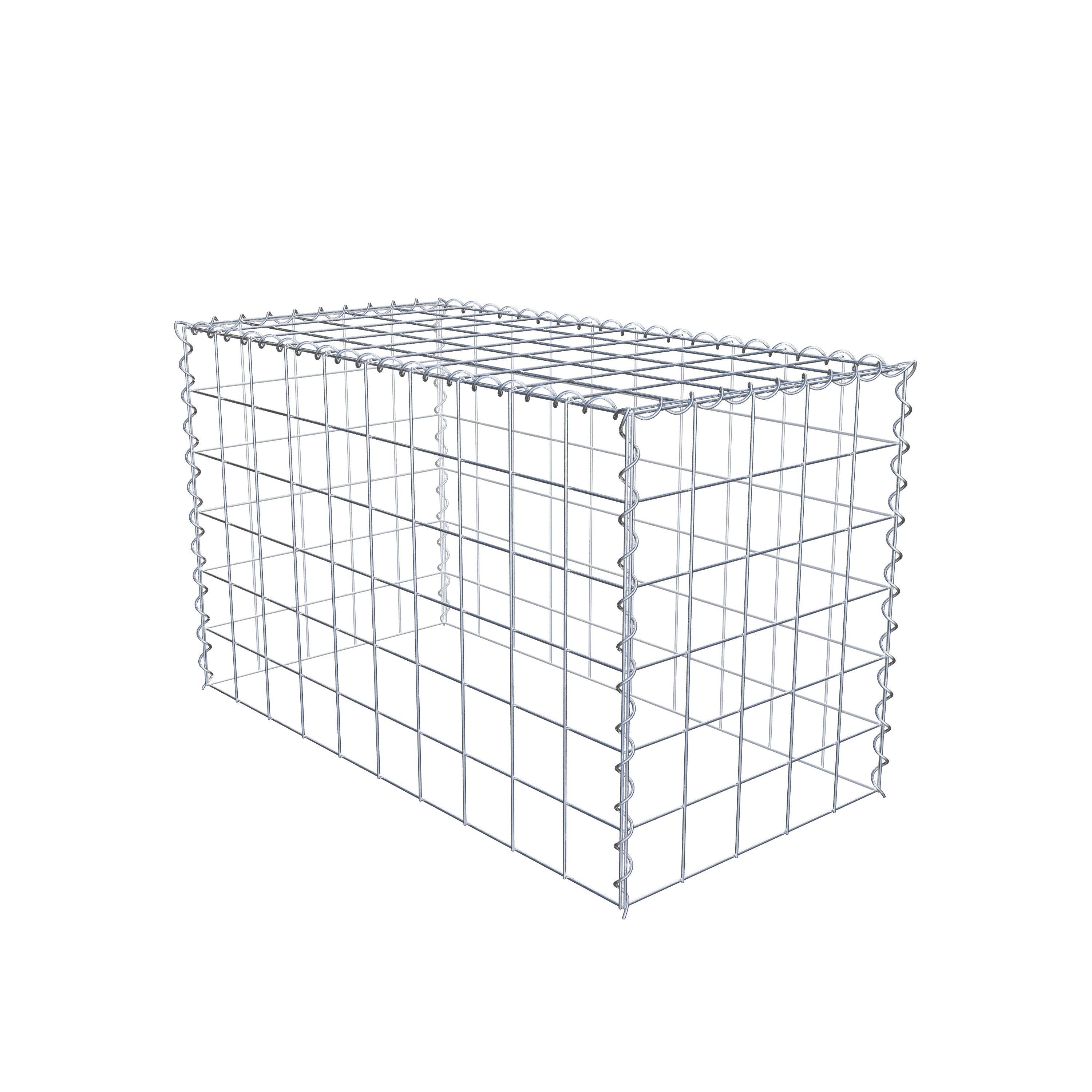 Grown-on gabion type 3 100 cm x 60 cm x 50 cm (L x H x D), mesh size 10 cm x 10 cm, spiral