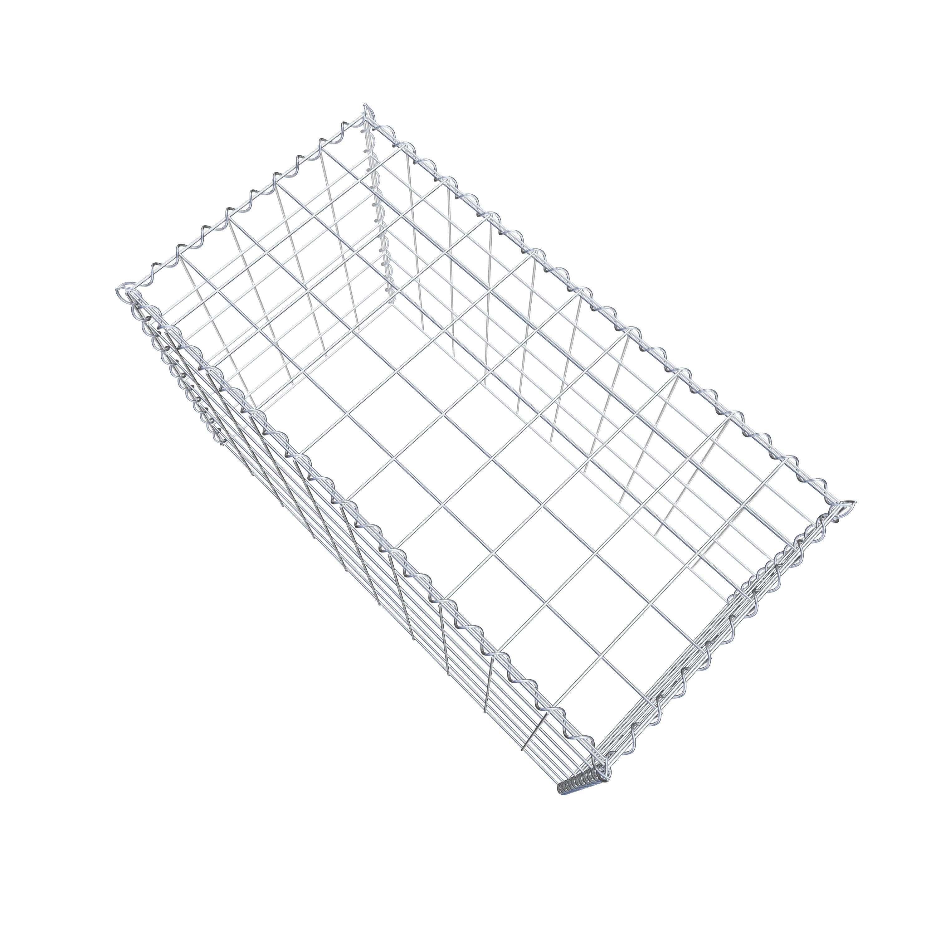 Grown-on gabion type 3 100 cm x 60 cm x 50 cm (L x H x D), mesh size 10 cm x 10 cm, spiral